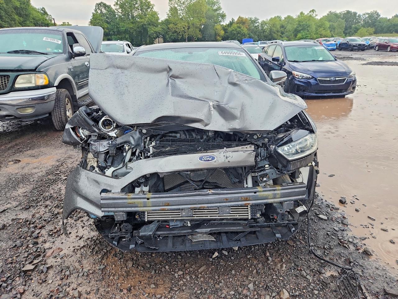 2014 Ford Fusion Se Gray vin: 3FA6P0HR2ER311046