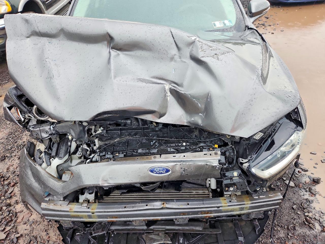 2014 Ford Fusion Se Gray vin: 3FA6P0HR2ER311046