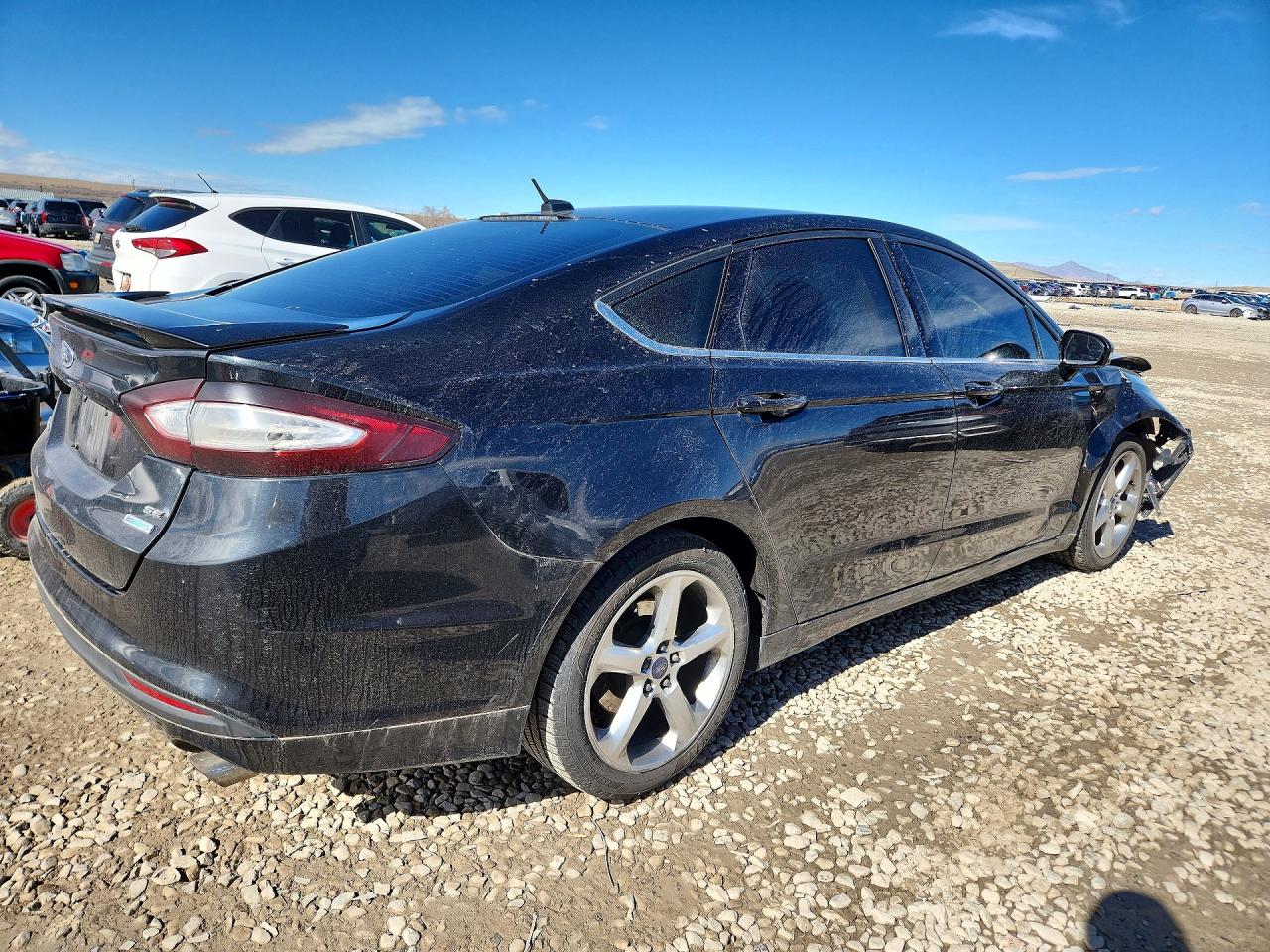 2014 Ford Fusion Se Black vin: 3FA6P0HR2ER380271