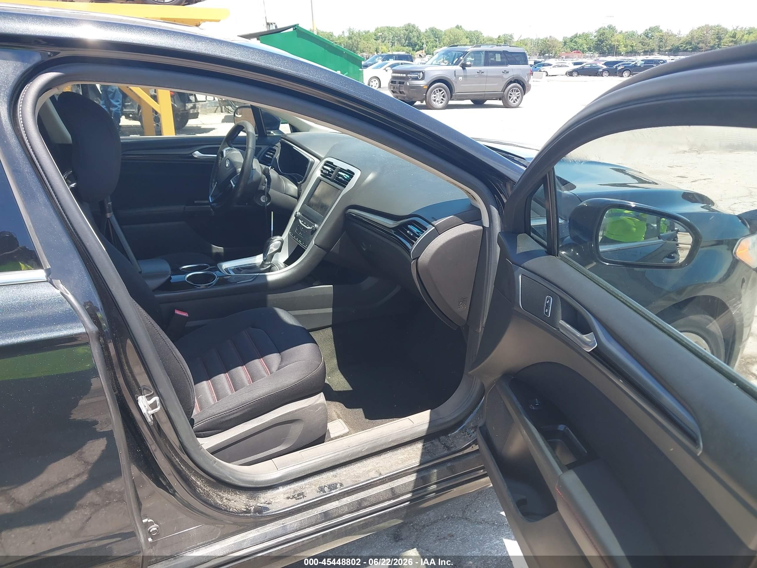 2013 Ford Fusion Se Black vin: 3FA6P0HR3DR101828