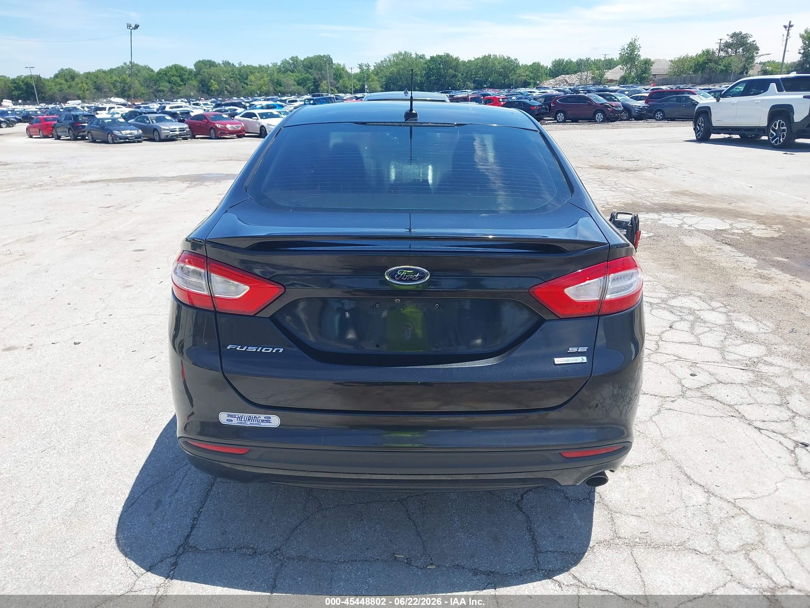 2013 Ford Fusion Se Black vin: 3FA6P0HR3DR101828
