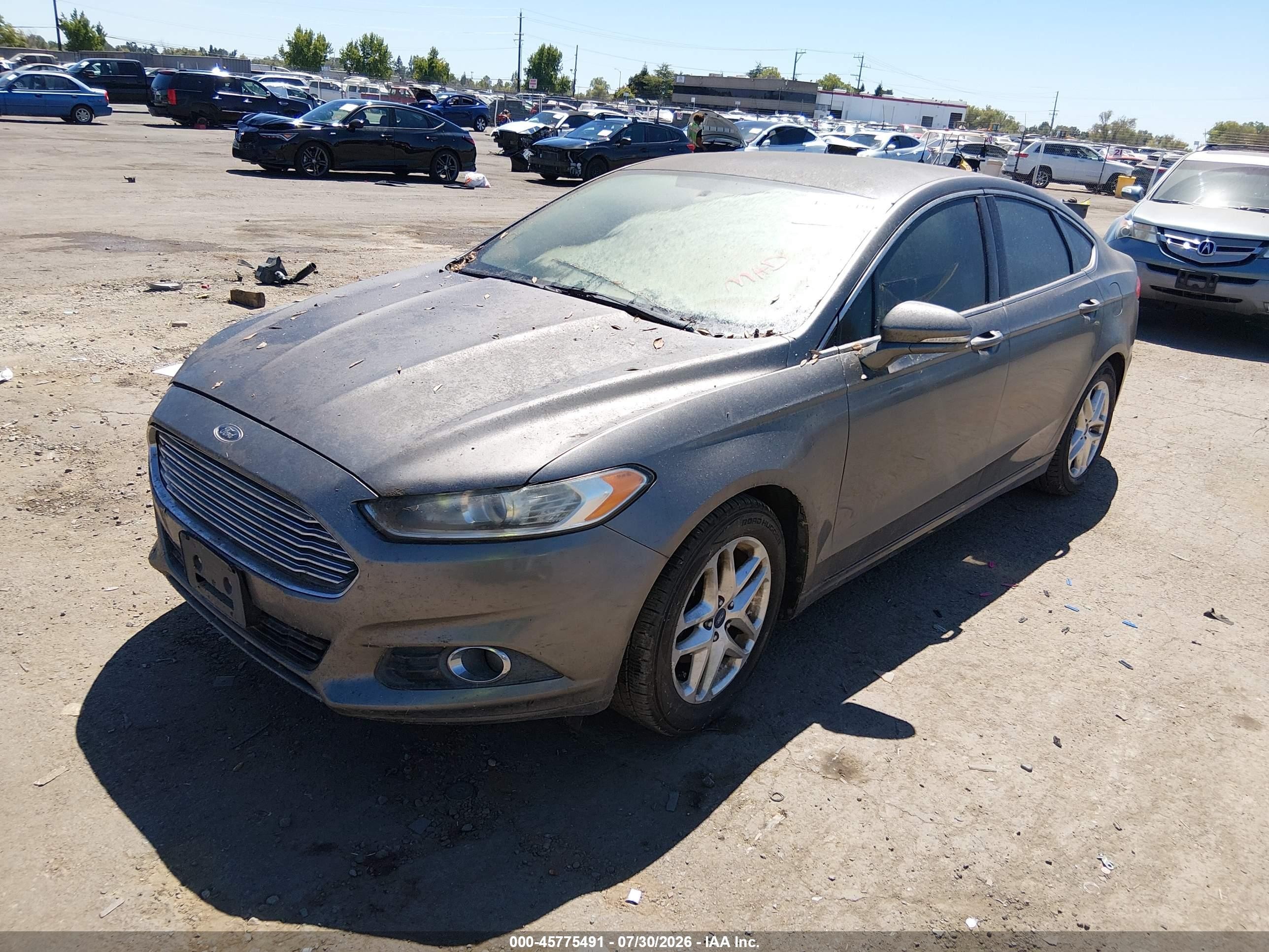 2013 Ford Fusion Se Gray vin: 3FA6P0HR3DR195659