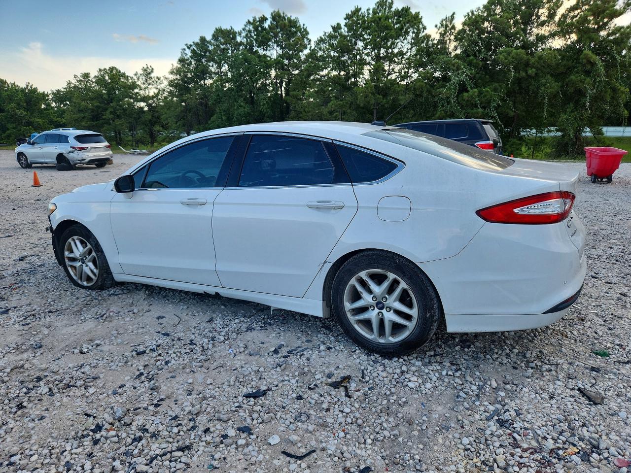 2013 Ford Fusion Se White vin: 3FA6P0HR3DR208426