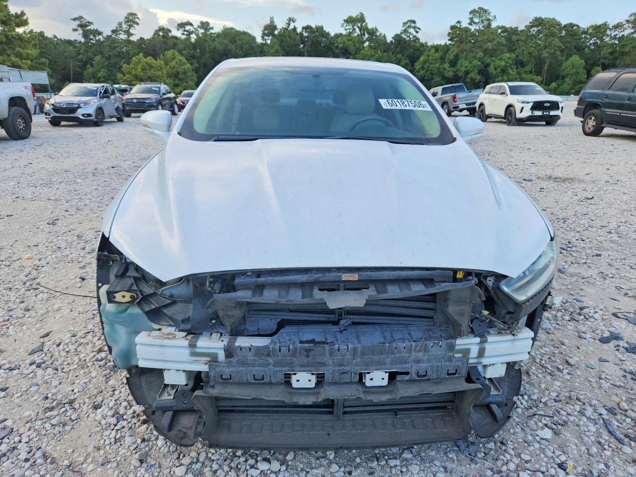 2013 Ford Fusion Se White vin: 3FA6P0HR3DR208426