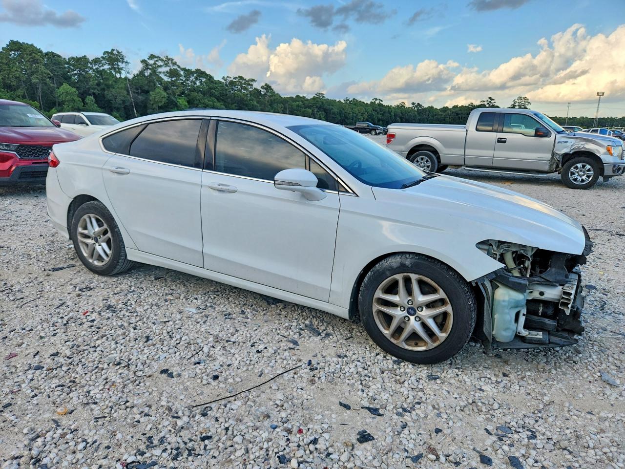 2013 Ford Fusion Se White vin: 3FA6P0HR3DR208426