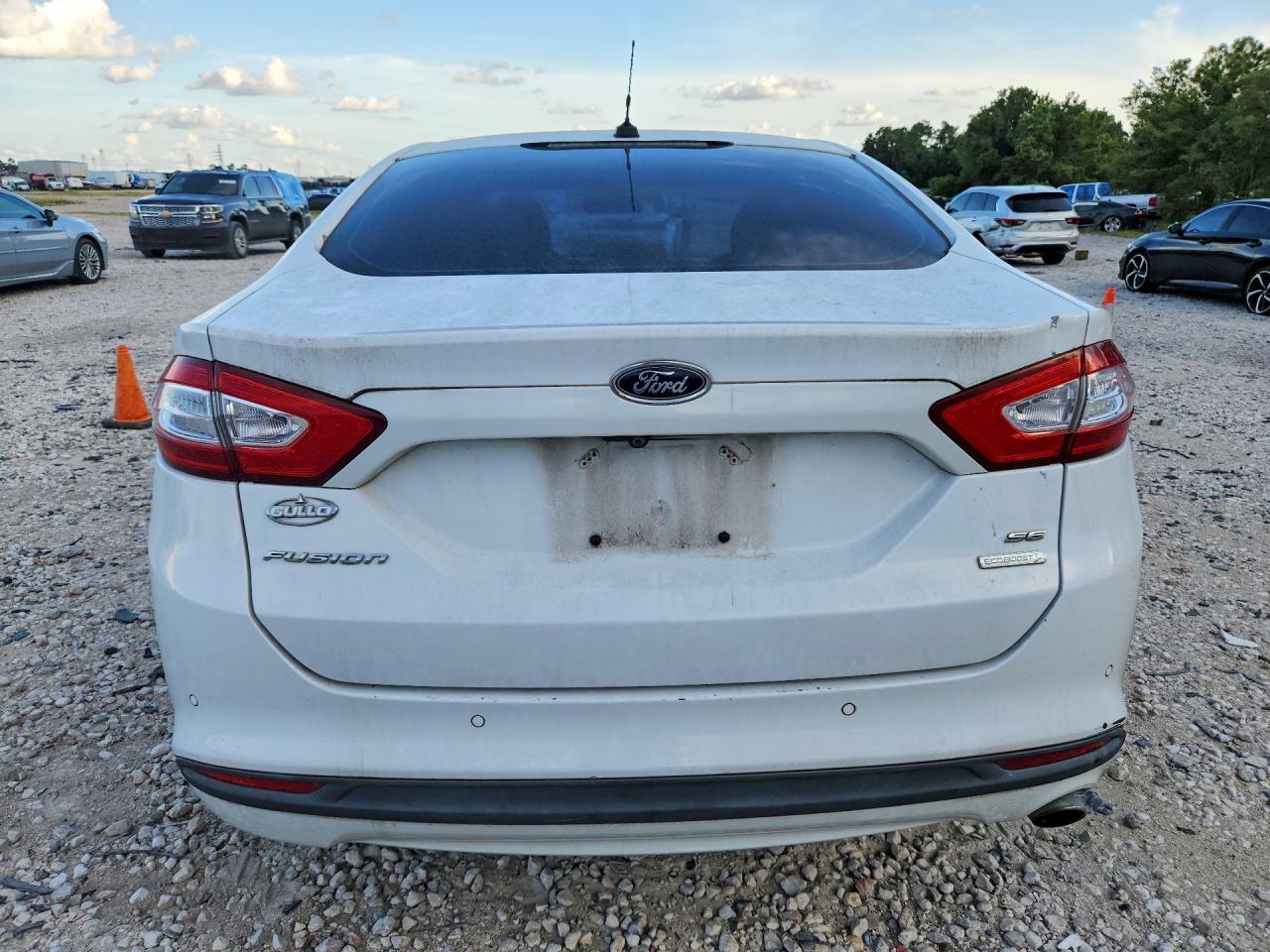 2013 Ford Fusion Se White vin: 3FA6P0HR3DR208426