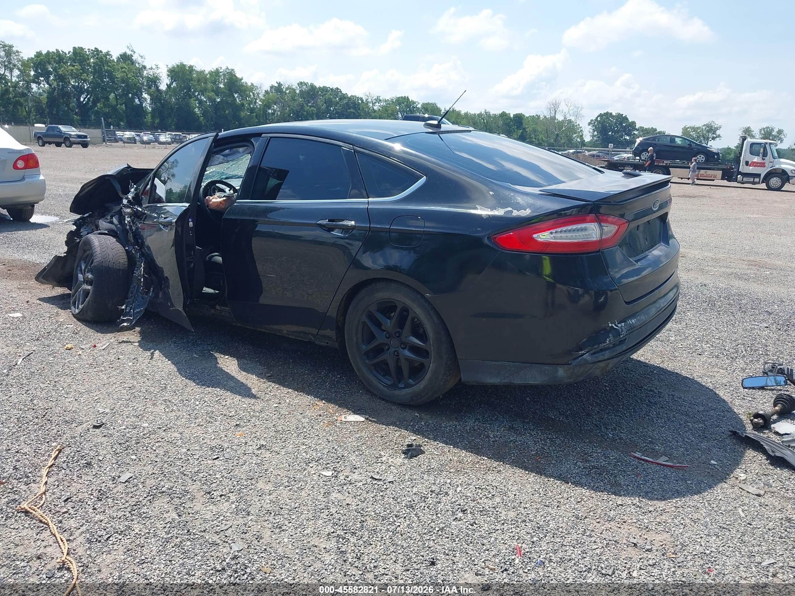 2013 Ford Fusion Se Black vin: 3FA6P0HR3DR218535