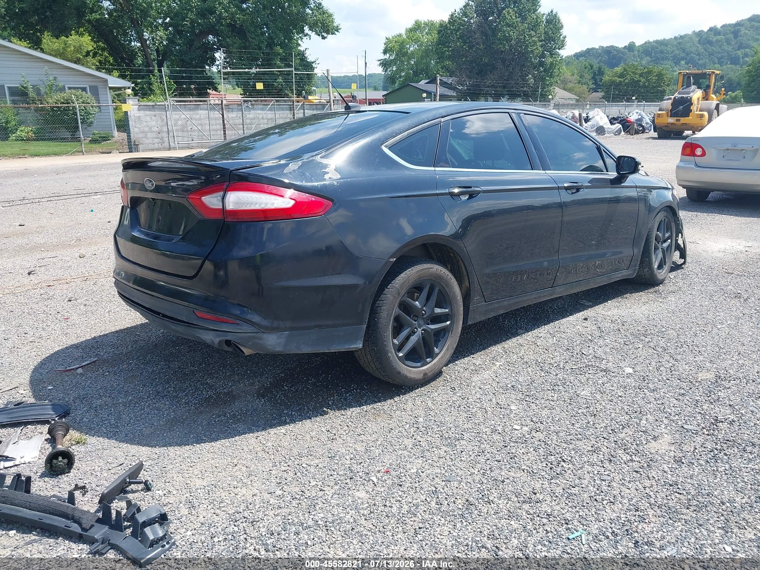 2013 Ford Fusion Se Black vin: 3FA6P0HR3DR218535