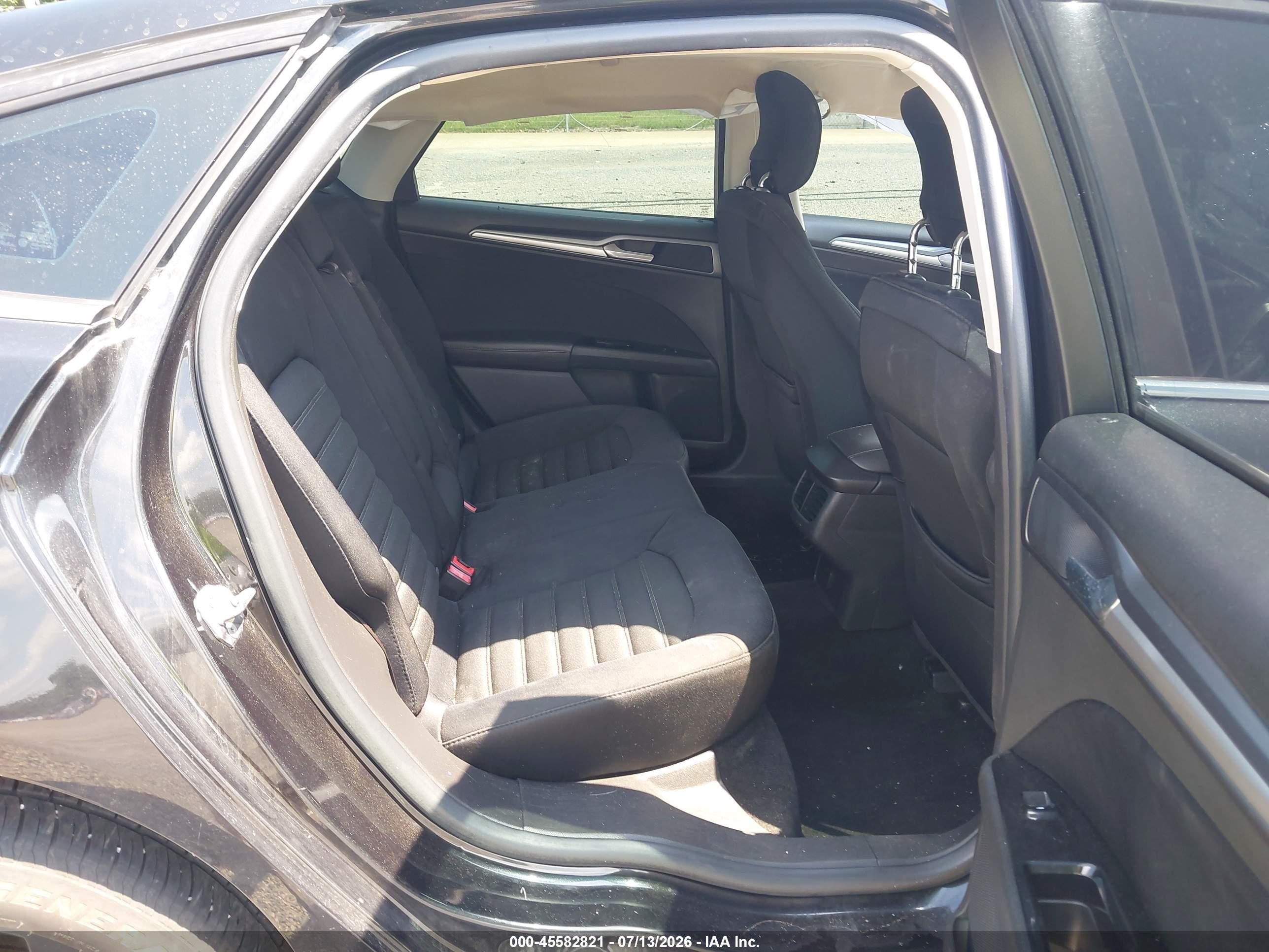 2013 Ford Fusion Se Black vin: 3FA6P0HR3DR218535