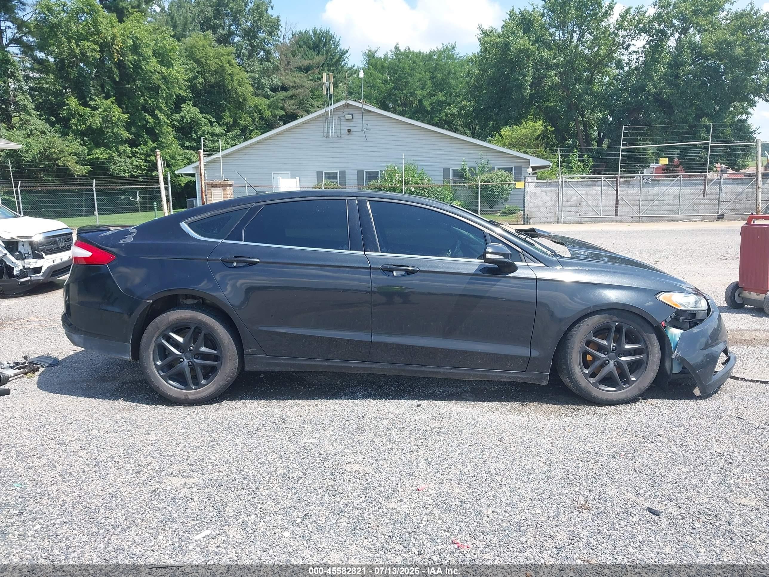 2013 Ford Fusion Se Black vin: 3FA6P0HR3DR218535