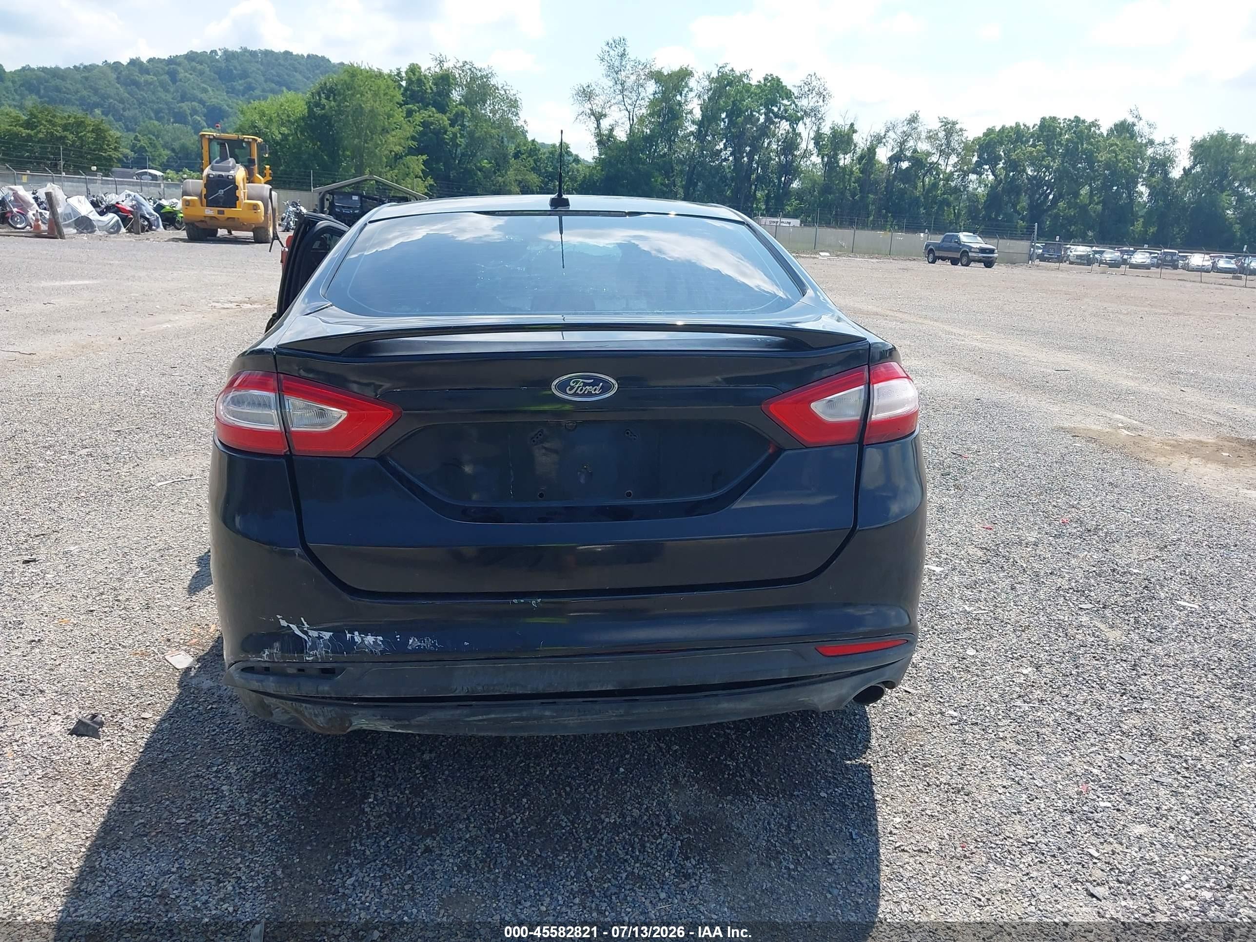 2013 Ford Fusion Se Black vin: 3FA6P0HR3DR218535