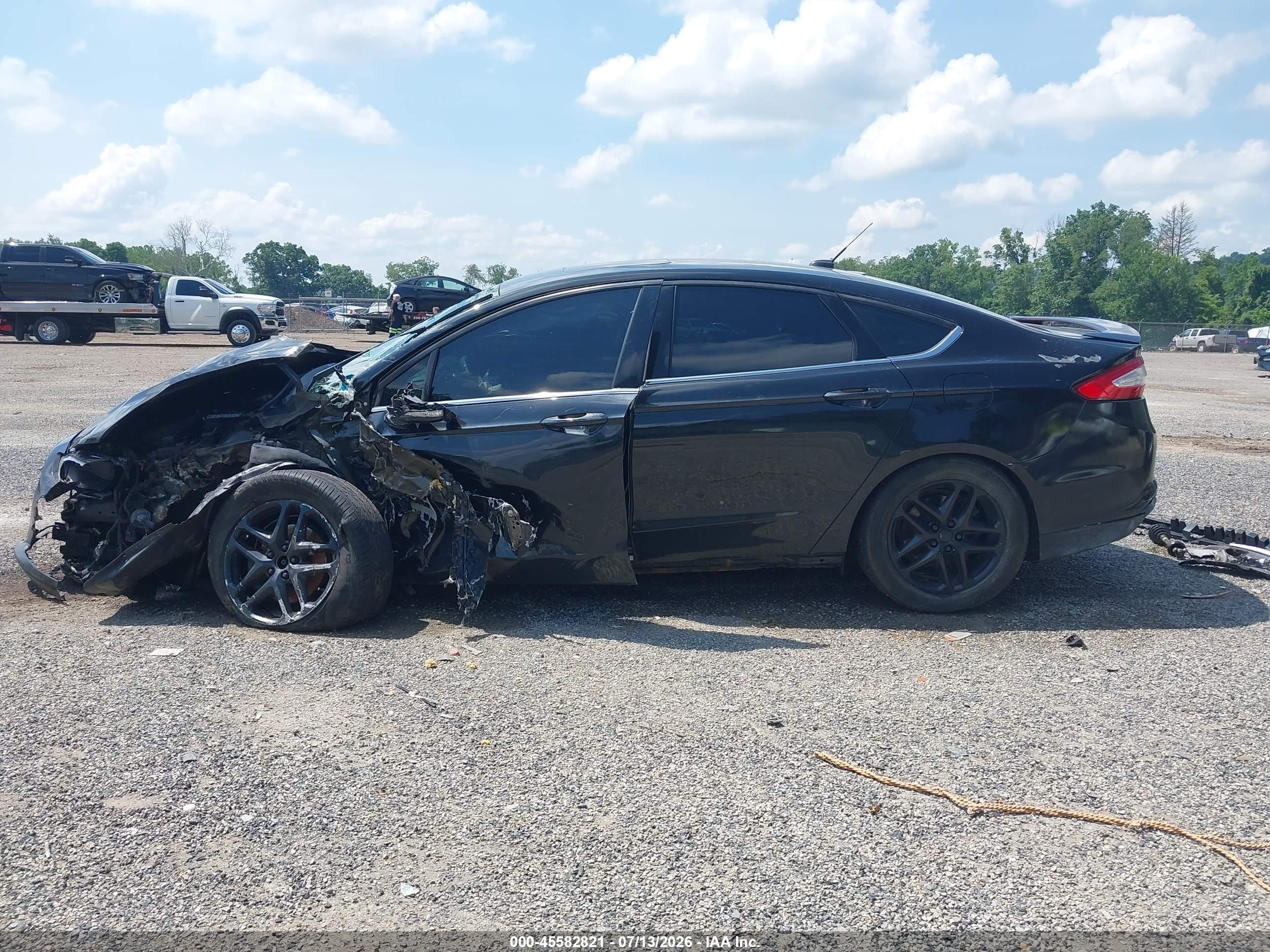 2013 Ford Fusion Se Black vin: 3FA6P0HR3DR218535