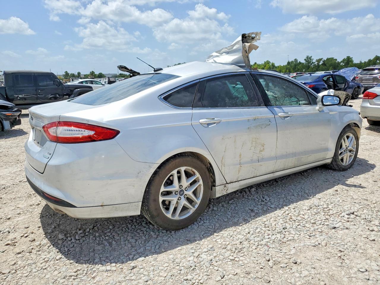2013 Ford Fusion Se Silver vin: 3FA6P0HR3DR245377