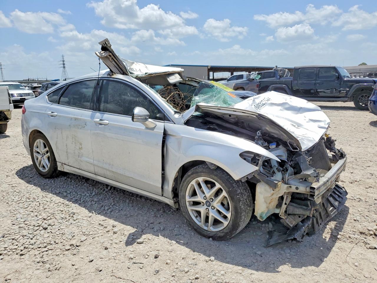 2013 Ford Fusion Se Silver vin: 3FA6P0HR3DR245377