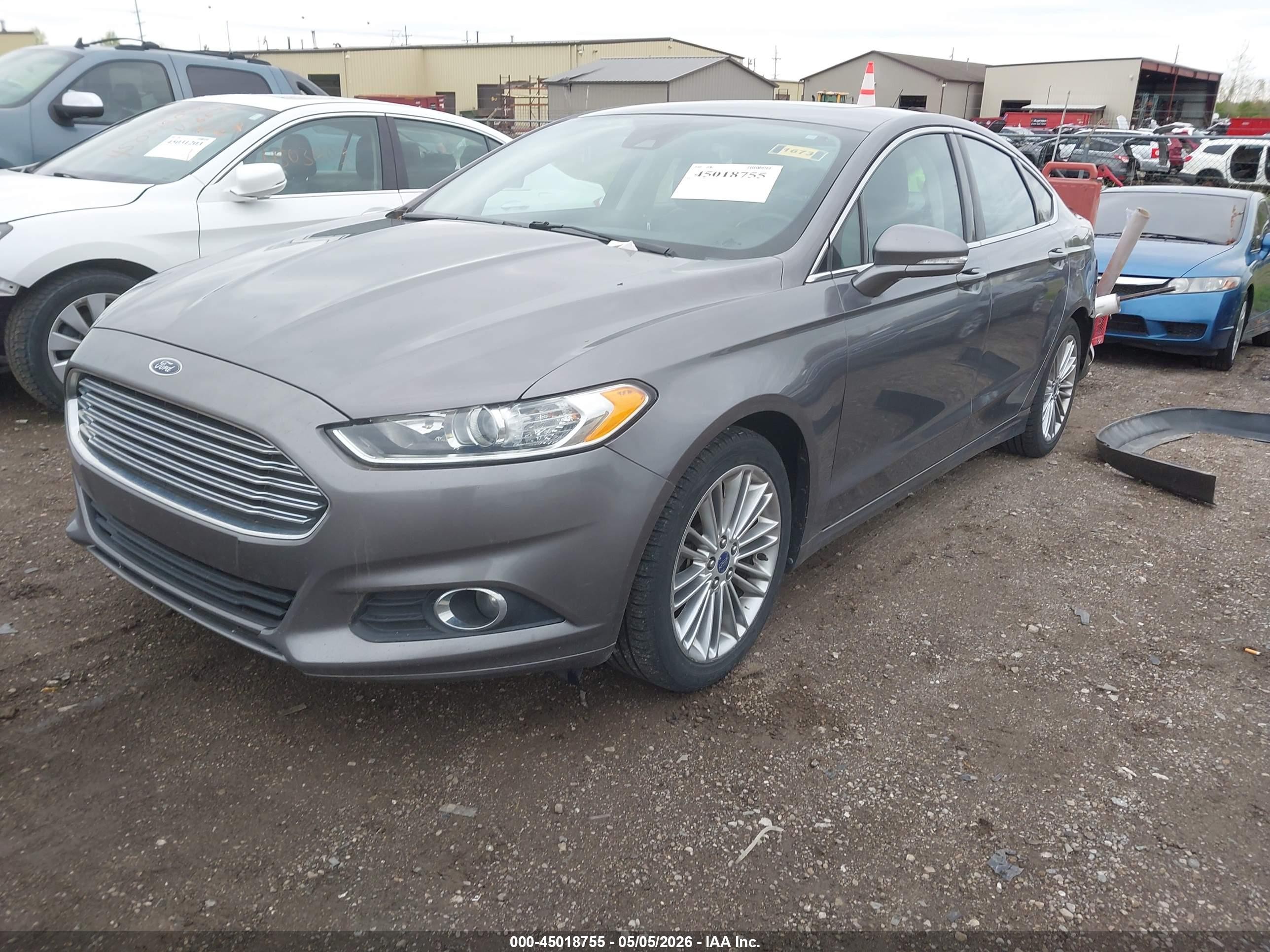 2013 Ford Fusion Se Серый vin: 3FA6P0HR3DR272692