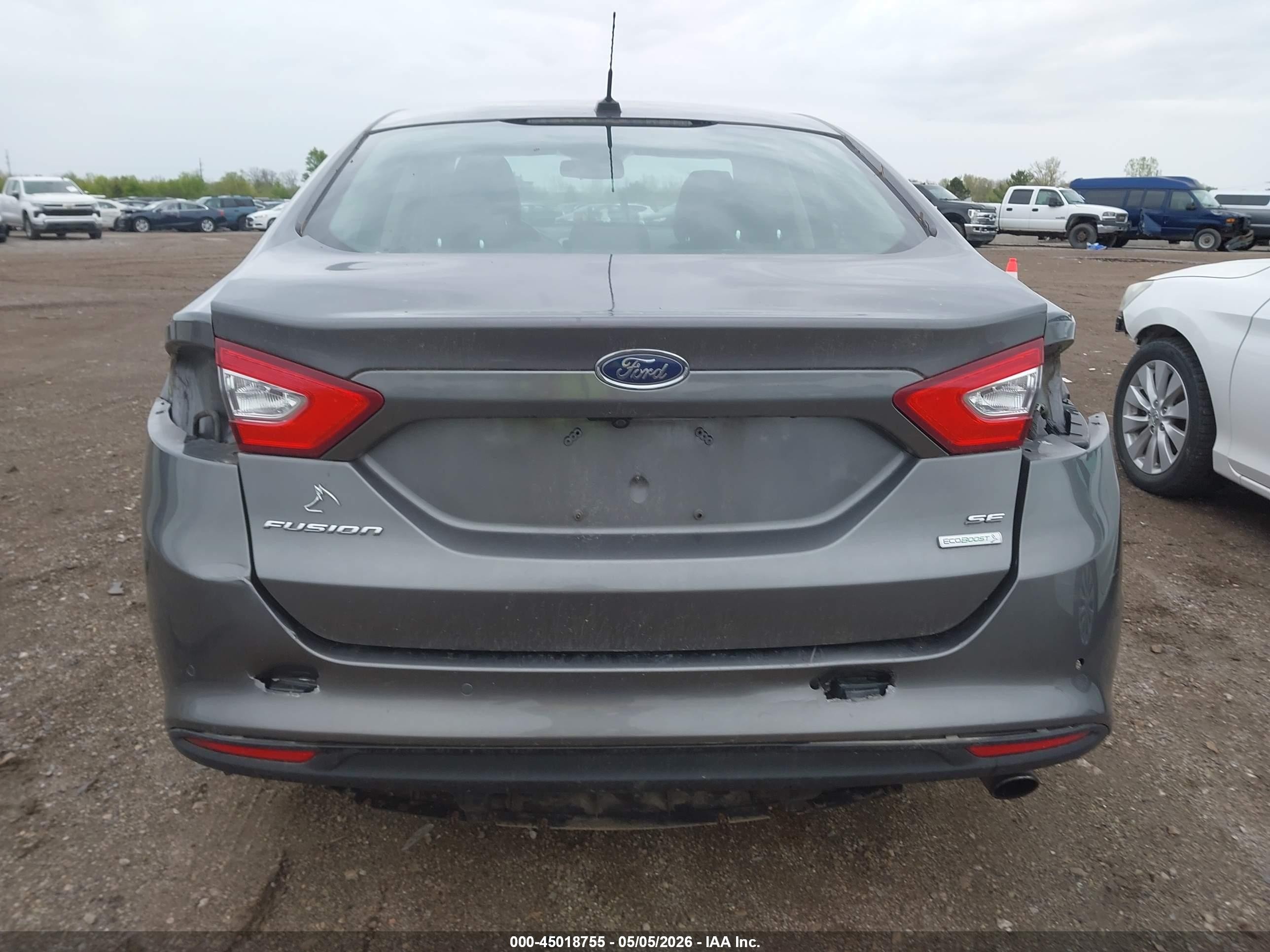 2013 Ford Fusion Se Серый vin: 3FA6P0HR3DR272692