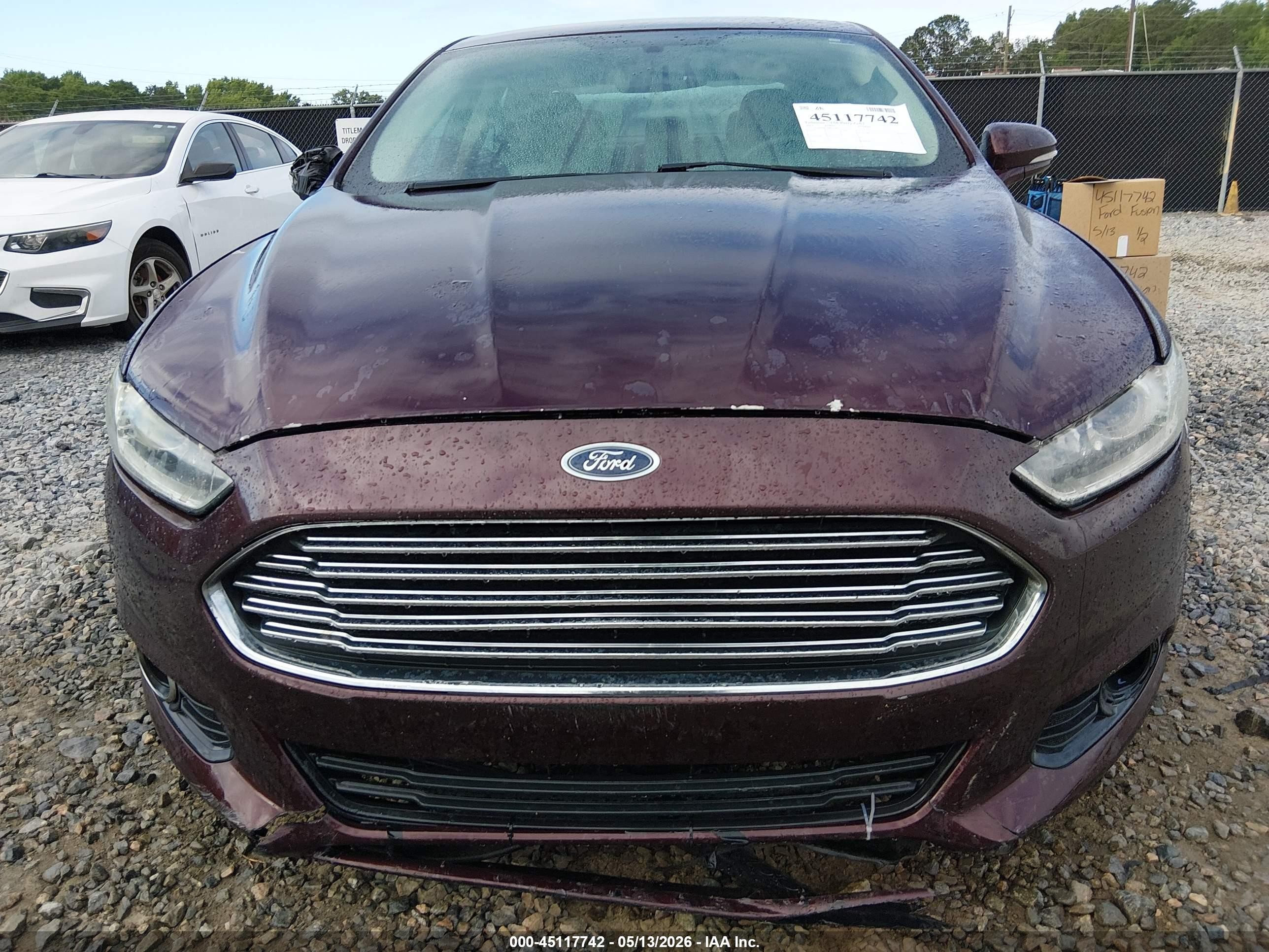 2013 Ford Fusion Se Maroon vin: 3FA6P0HR3DR326685