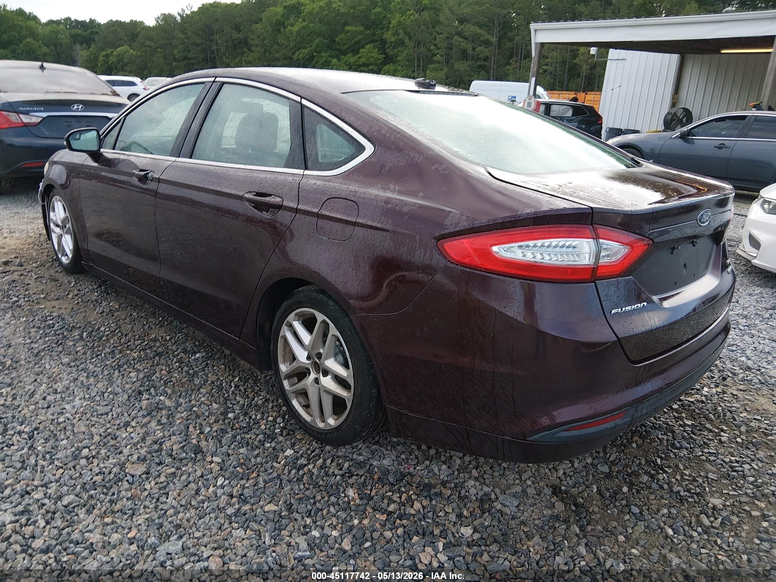2013 Ford Fusion Se Maroon vin: 3FA6P0HR3DR326685