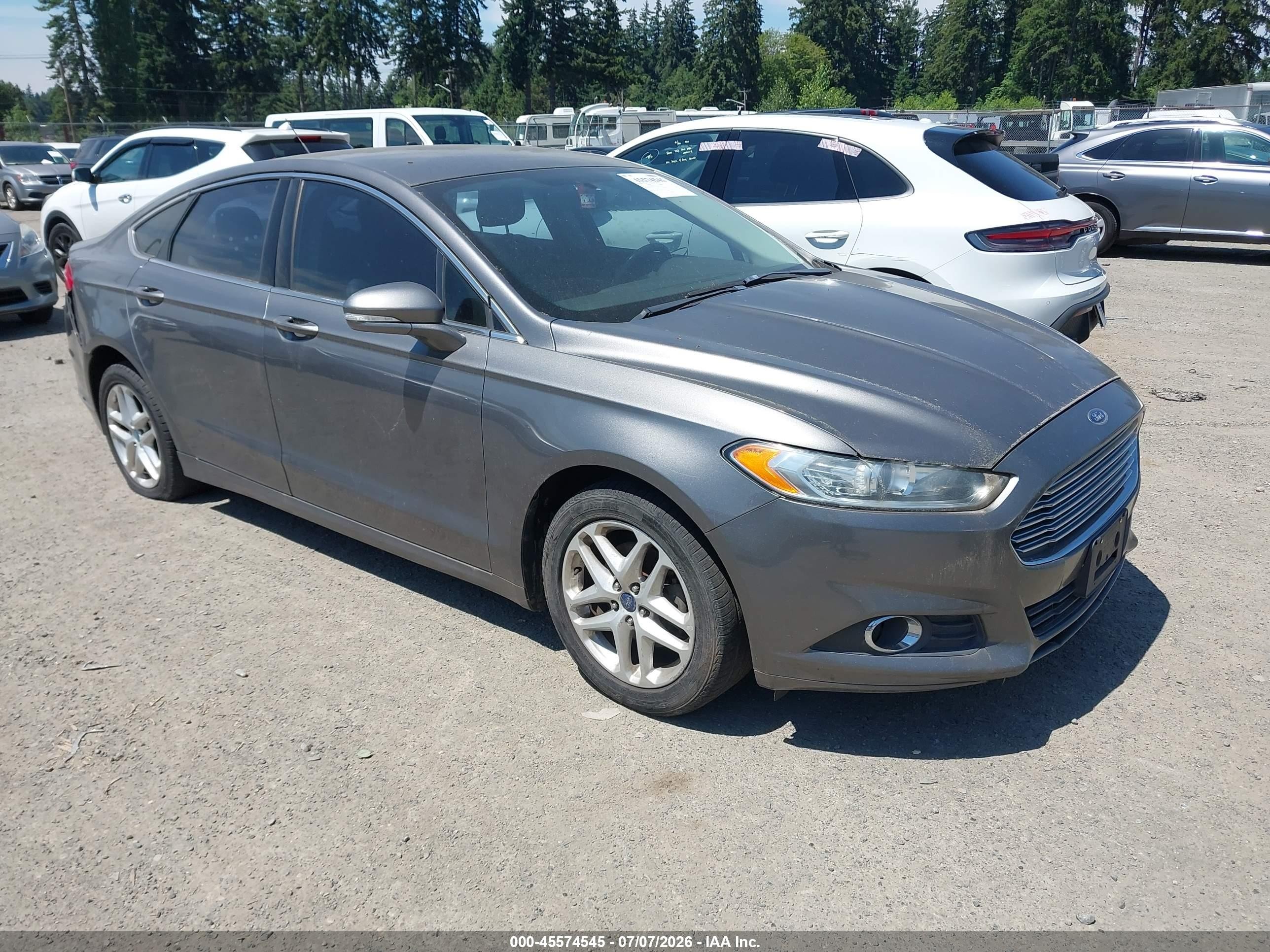 2013 Ford Fusion Se Gray vin: 3FA6P0HR3DR347682