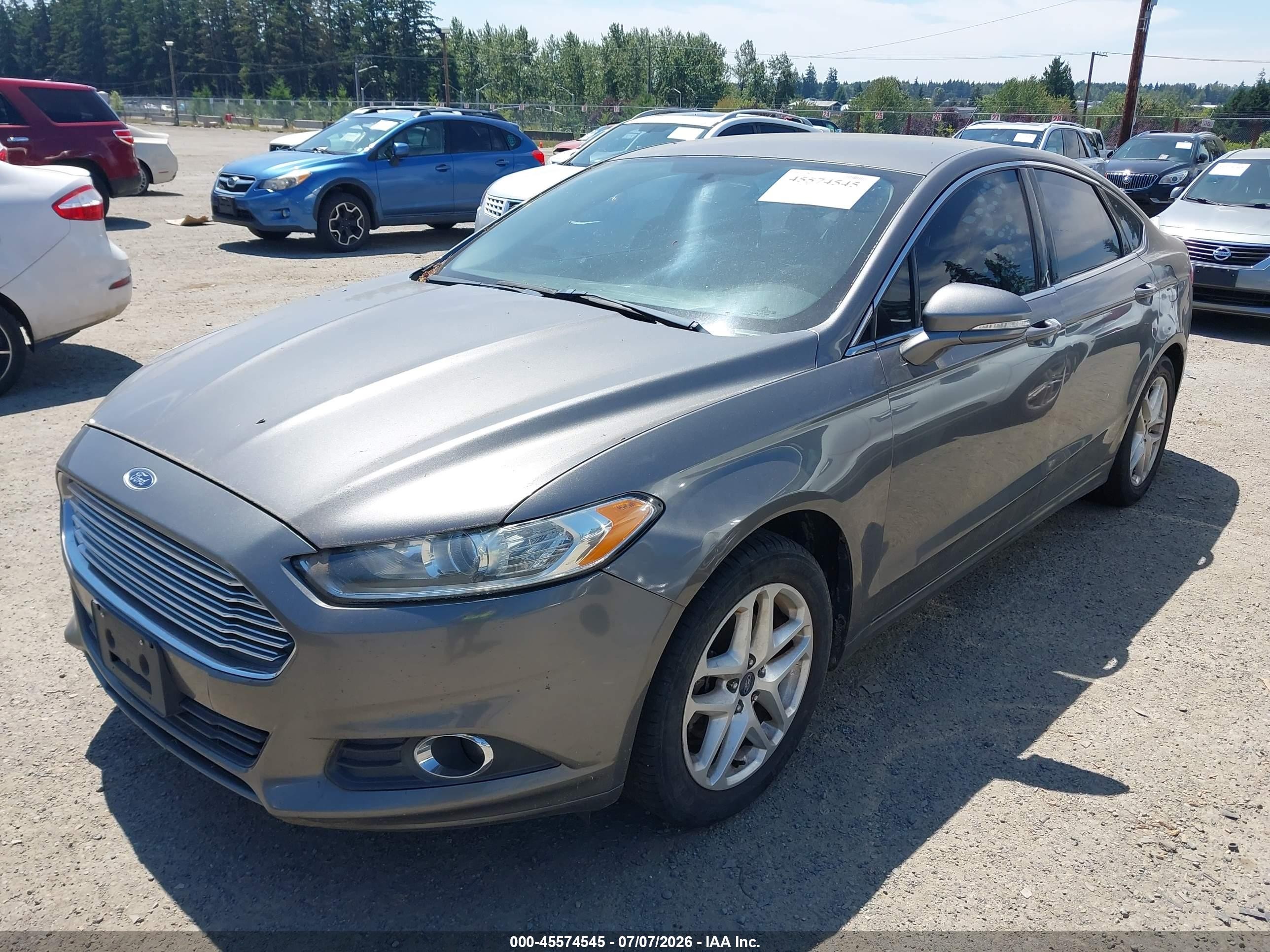 2013 Ford Fusion Se Gray vin: 3FA6P0HR3DR347682