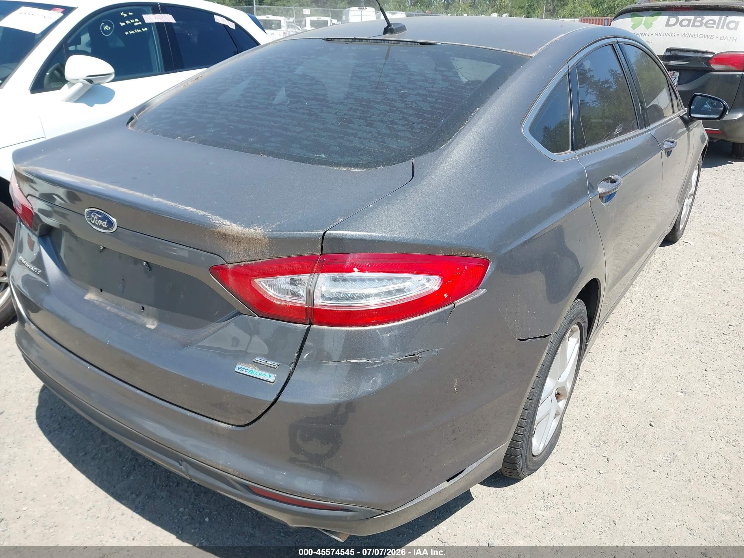 2013 Ford Fusion Se Gray vin: 3FA6P0HR3DR347682