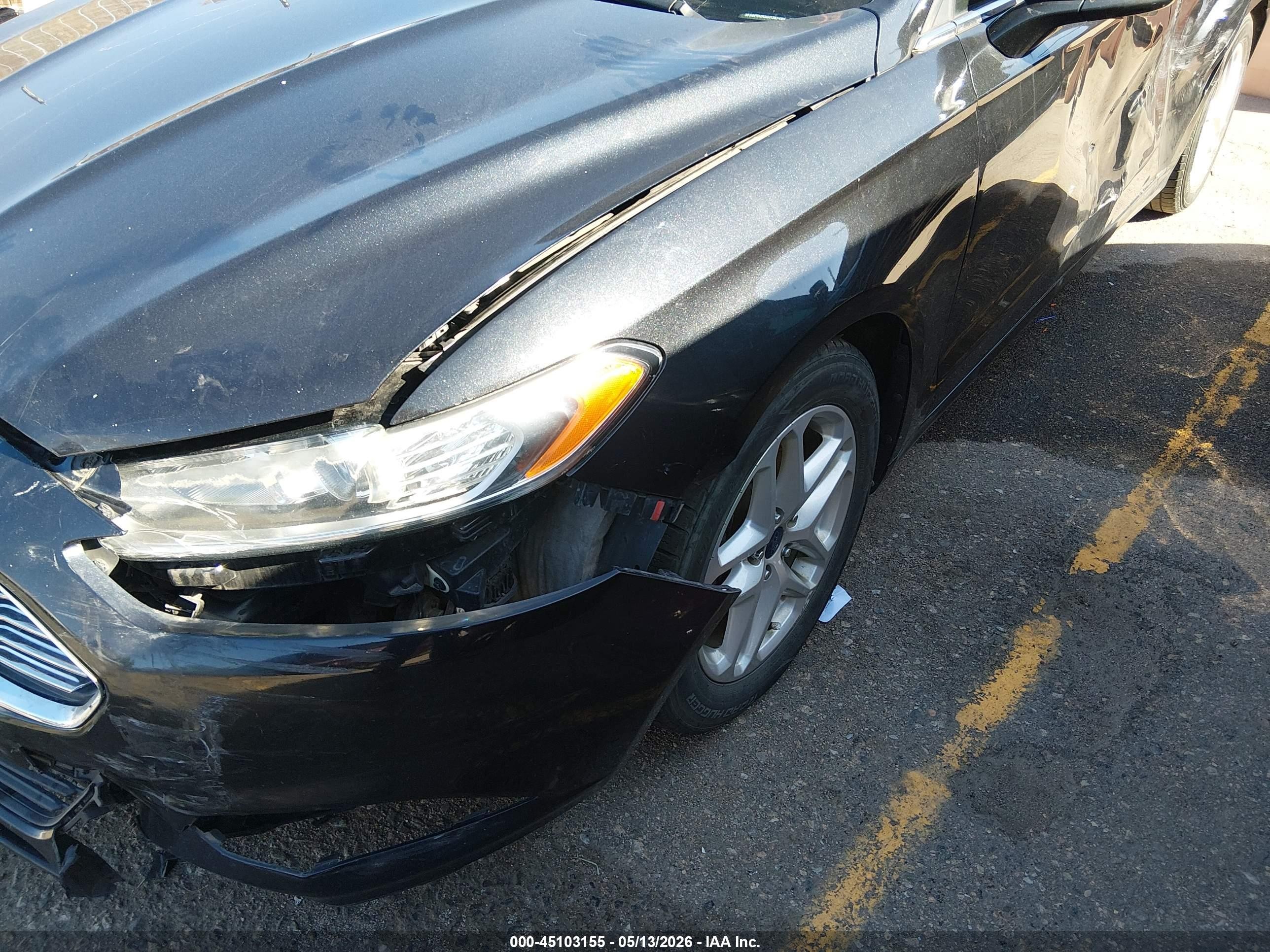 2013 Ford Fusion Se Black vin: 3FA6P0HR3DR387499