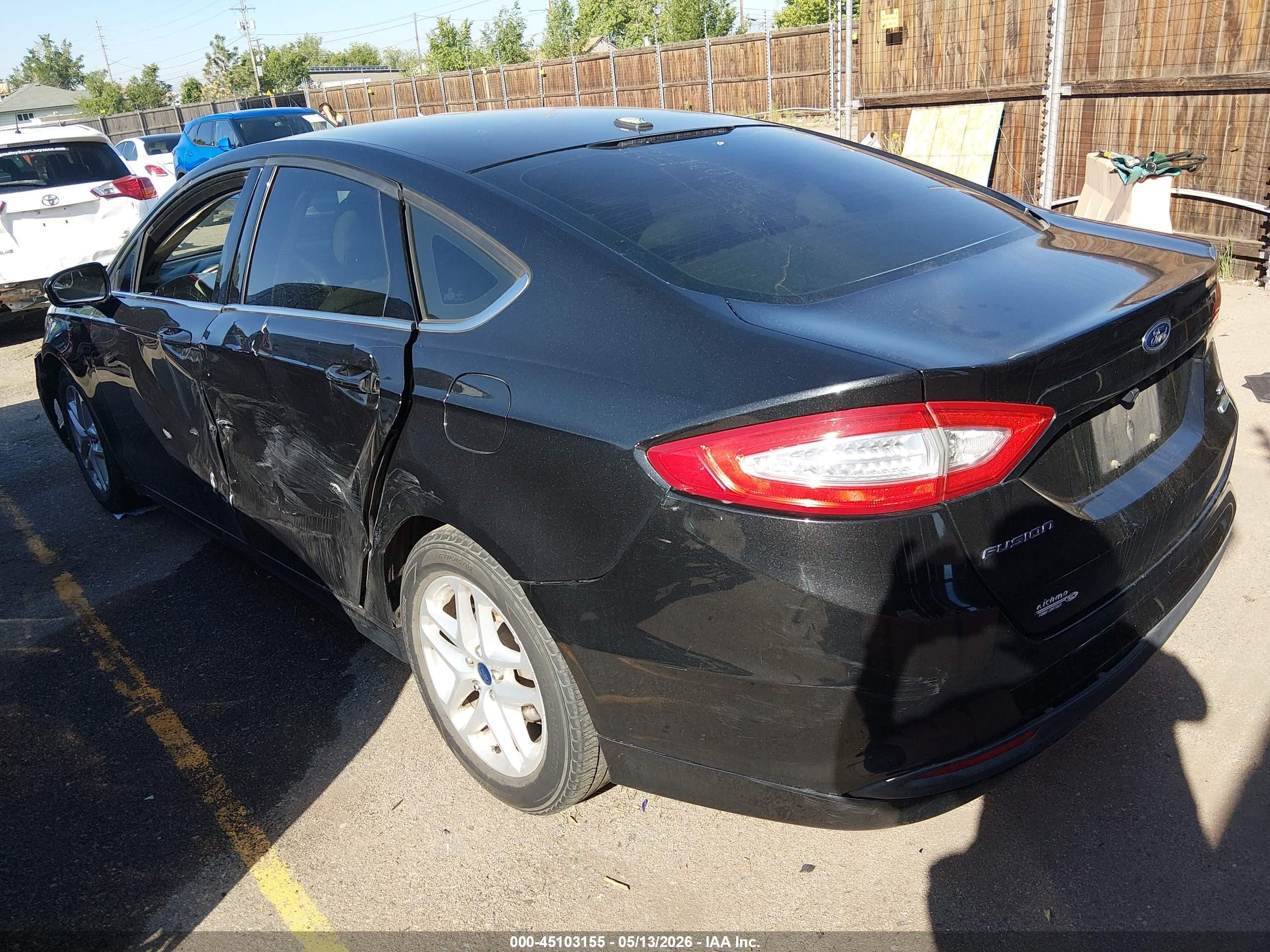 2013 Ford Fusion Se Black vin: 3FA6P0HR3DR387499