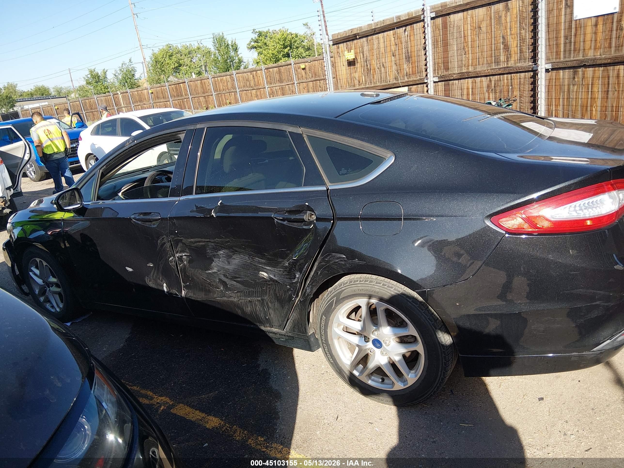 2013 Ford Fusion Se Black vin: 3FA6P0HR3DR387499