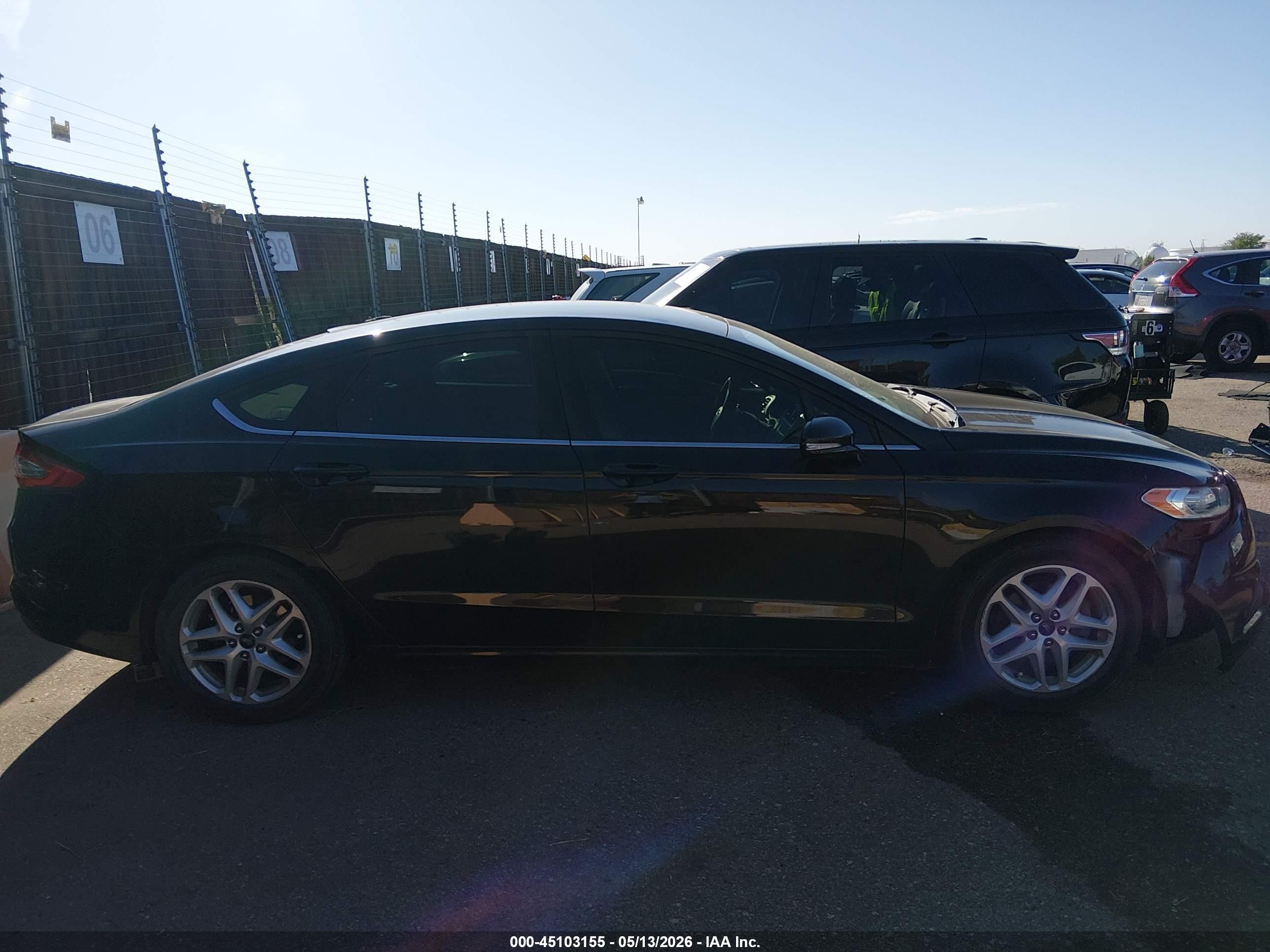 2013 Ford Fusion Se Black vin: 3FA6P0HR3DR387499