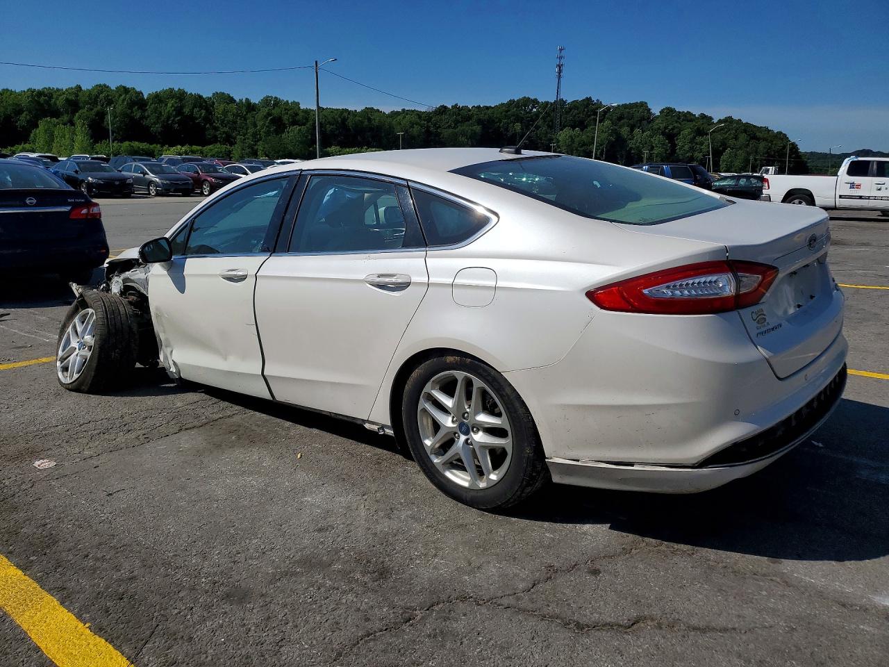 2013 Ford Fusion Se White vin: 3FA6P0HR4DR103801
