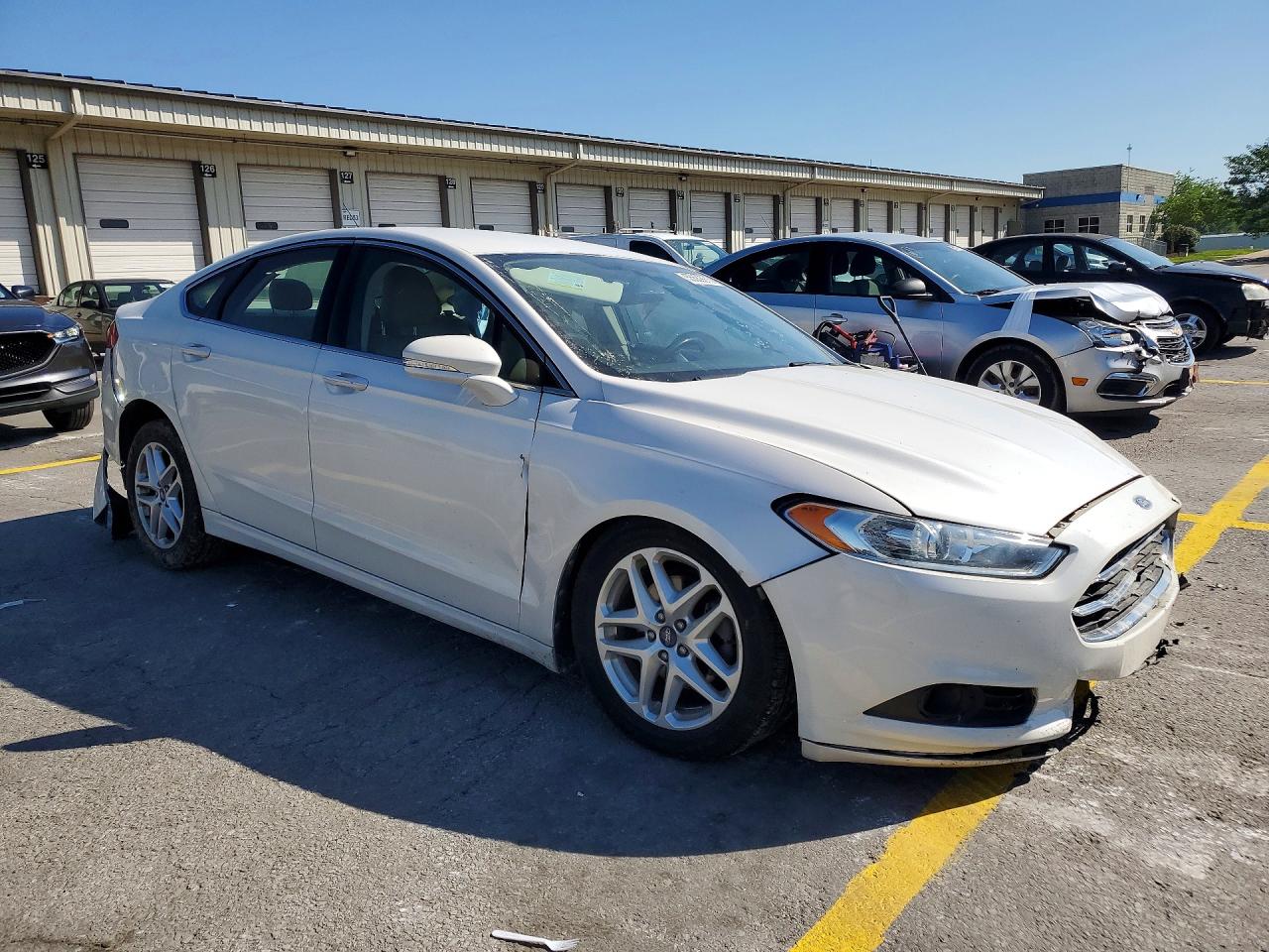 2013 Ford Fusion Se White vin: 3FA6P0HR4DR103801