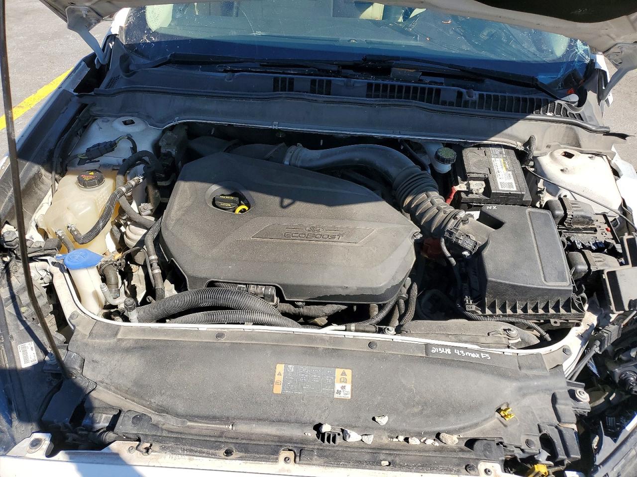 2013 Ford Fusion Se White vin: 3FA6P0HR4DR103801