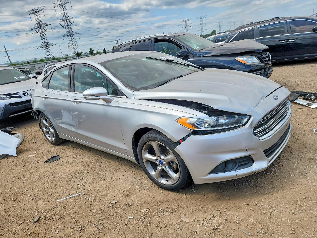 2013 Ford Fusion Se Серебряный vin: 3FA6P0HR4DR112207