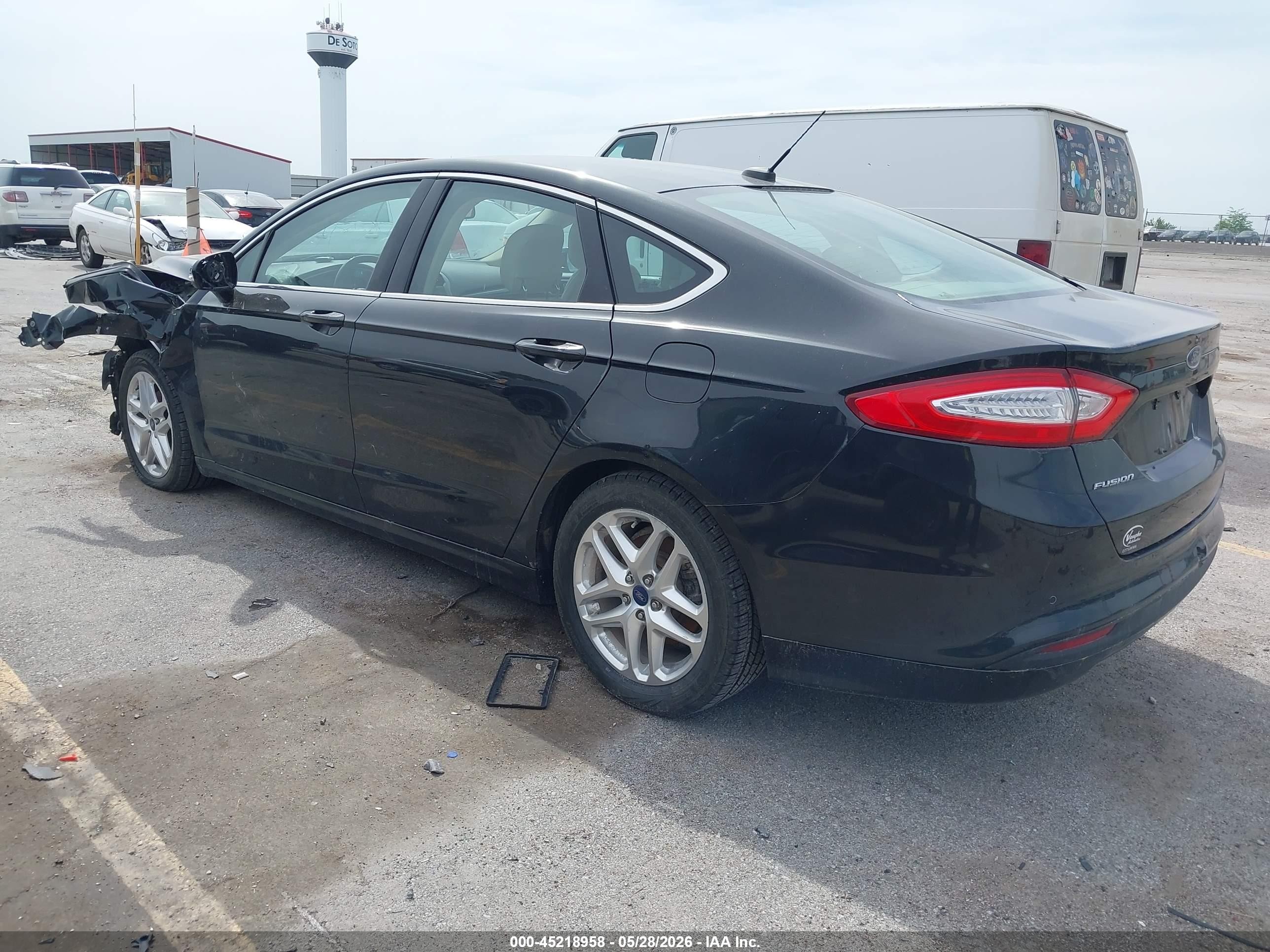 2013 Ford Fusion Se Black vin: 3FA6P0HR4DR123613