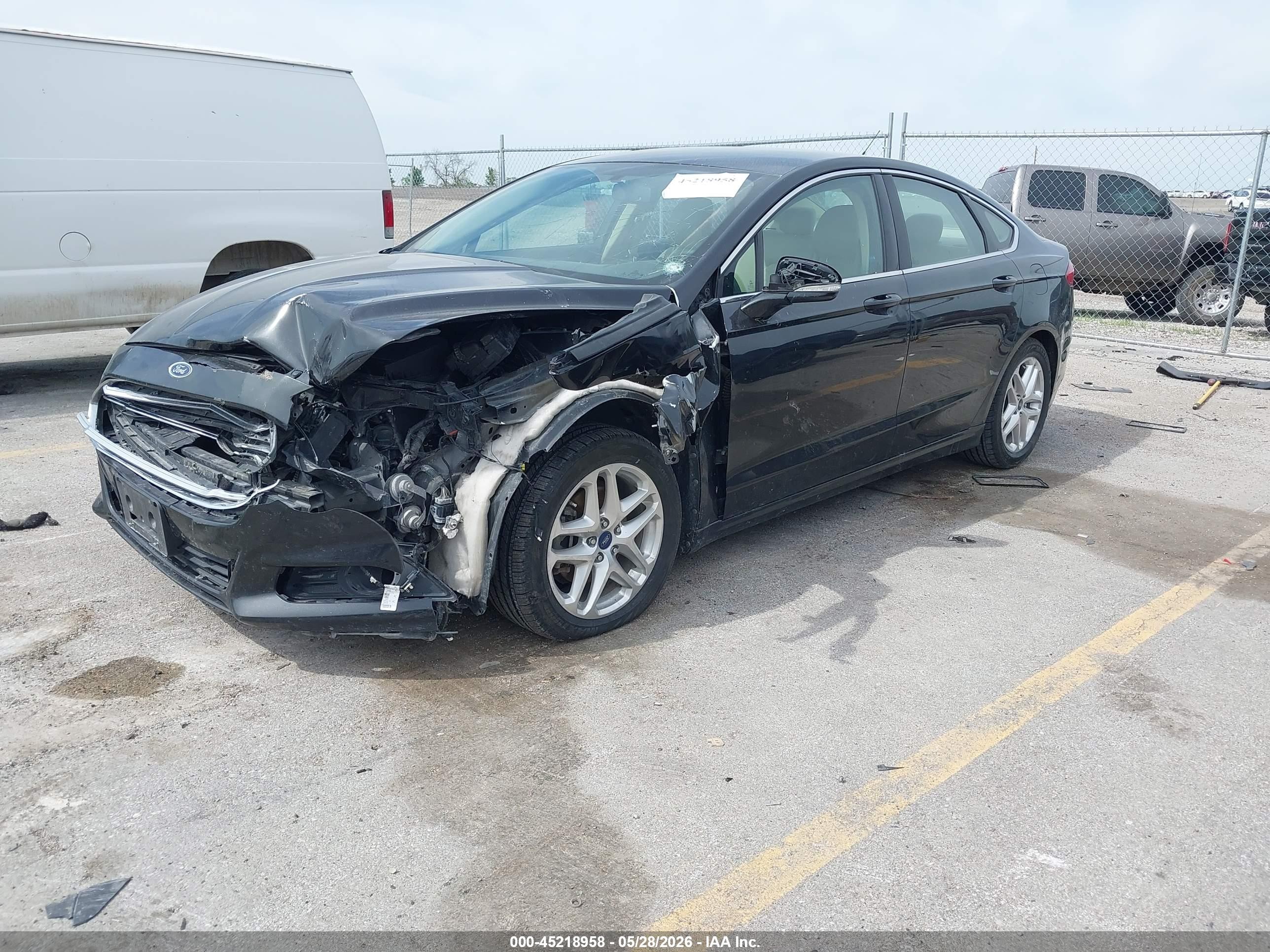 2013 Ford Fusion Se Black vin: 3FA6P0HR4DR123613