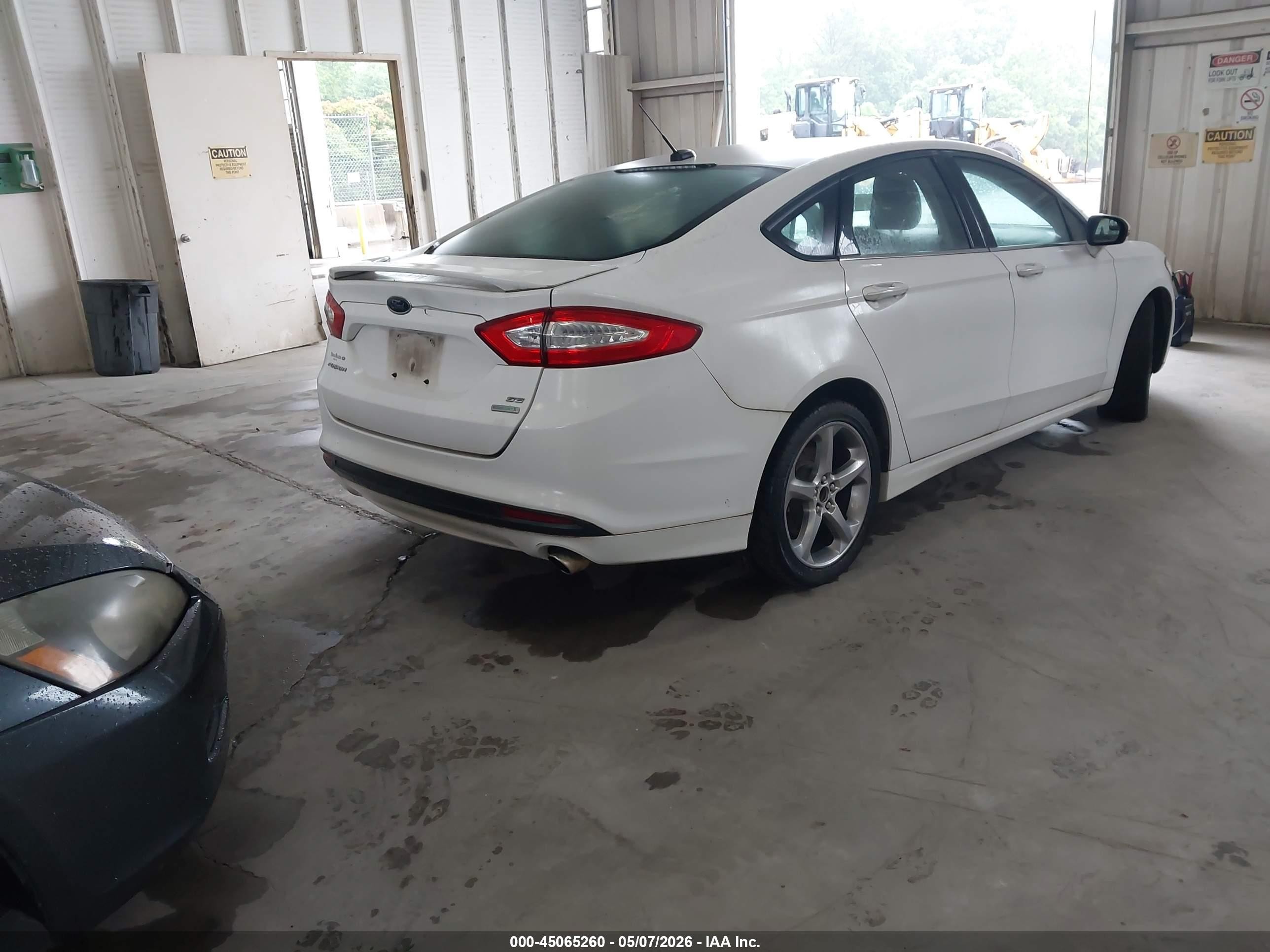 2013 Ford Fusion Se White vin: 3FA6P0HR4DR146566