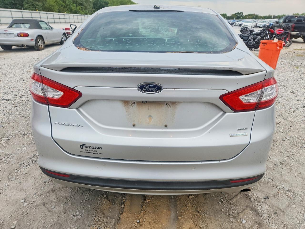 2013 Ford Fusion Se Silver vin: 3FA6P0HR4DR201212
