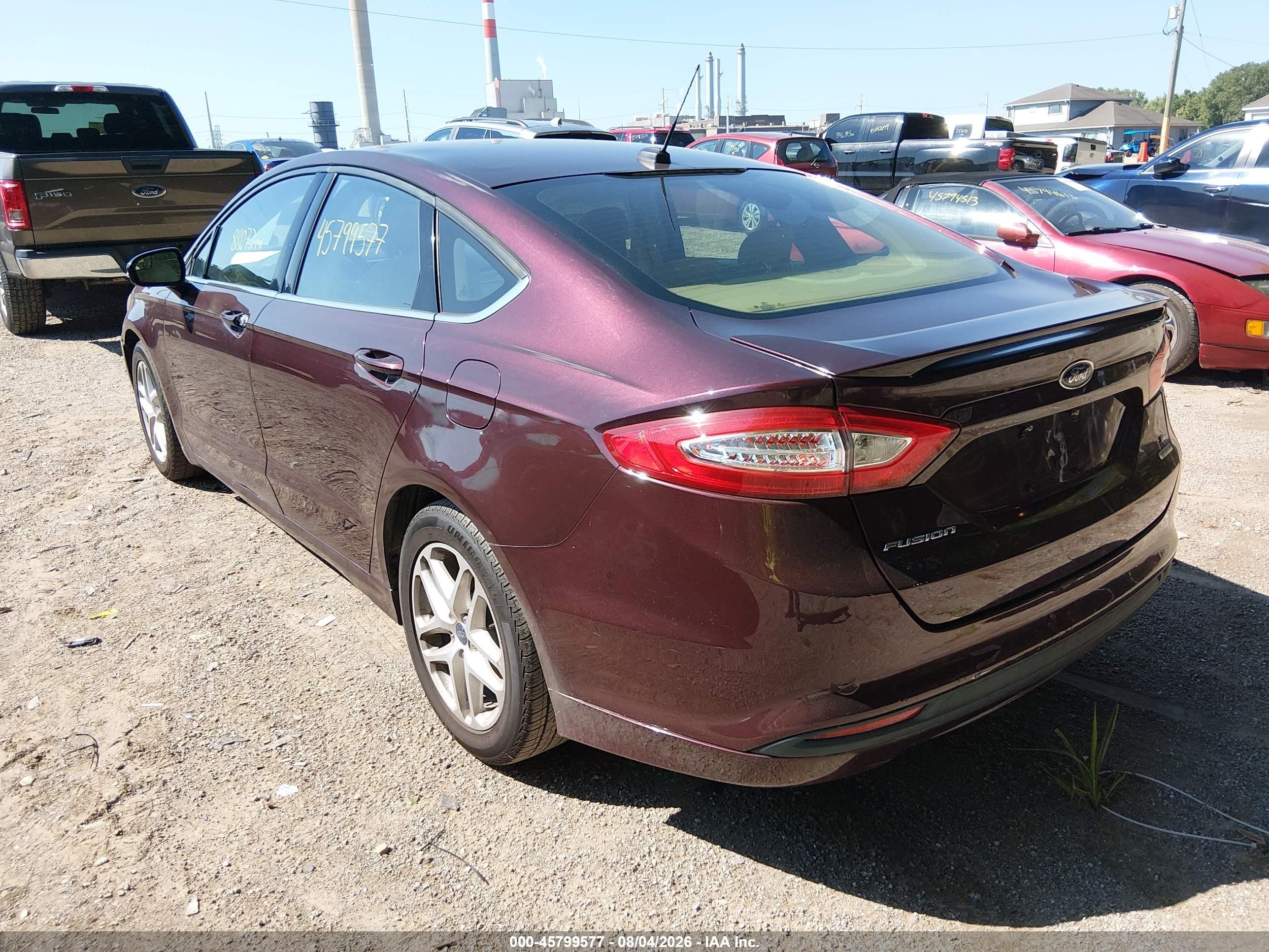 2013 Ford Fusion Se Maroon vin: 3FA6P0HR4DR205891