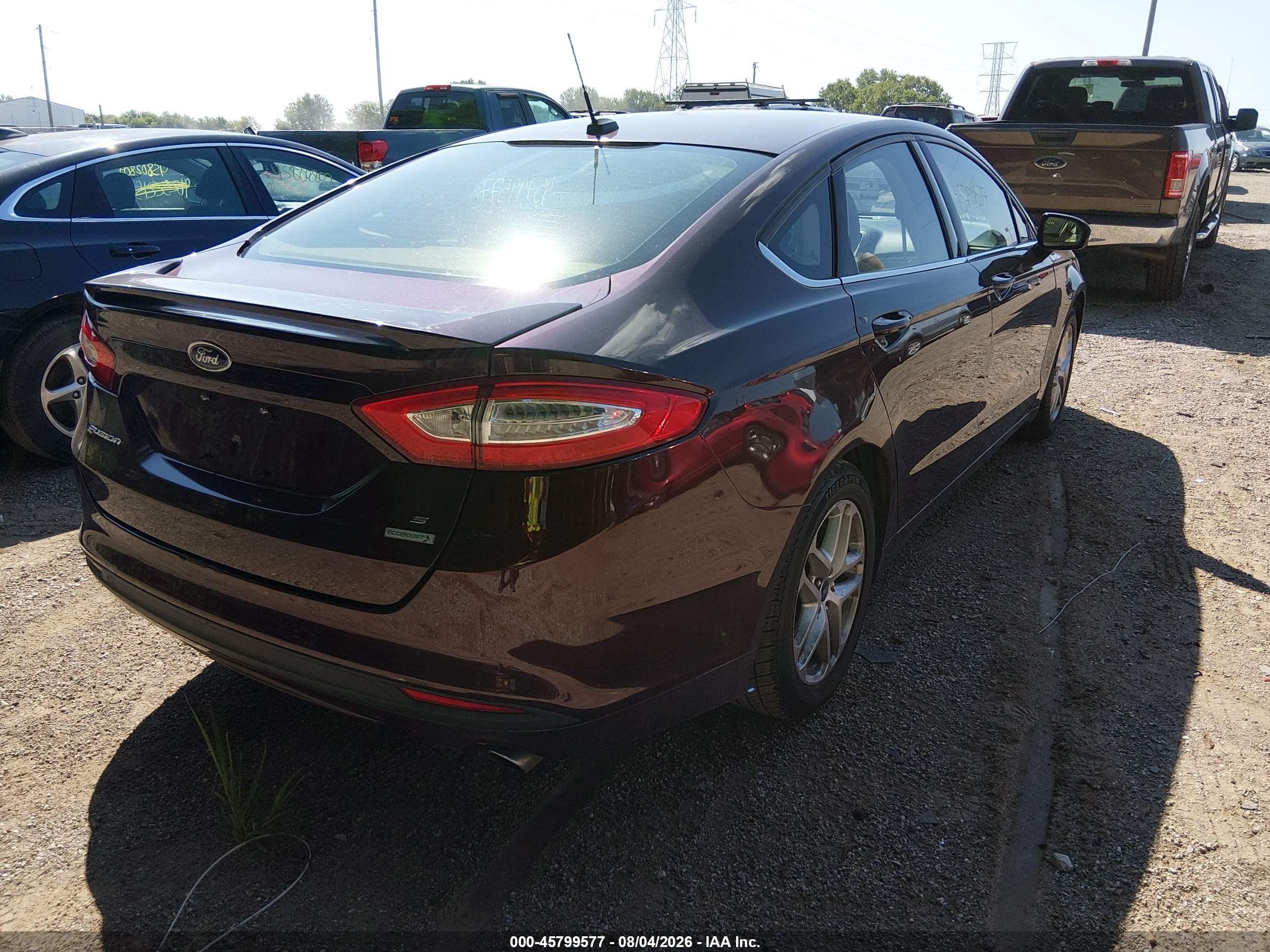 2013 Ford Fusion Se Maroon vin: 3FA6P0HR4DR205891