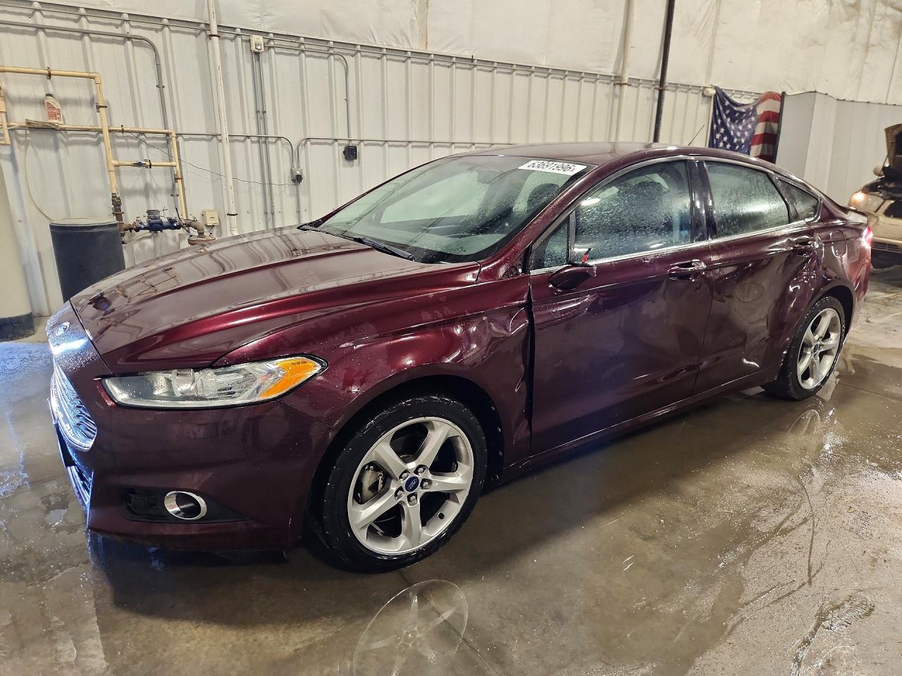 2013 Ford Fusion Se Maroon vin: 3FA6P0HR4DR227115