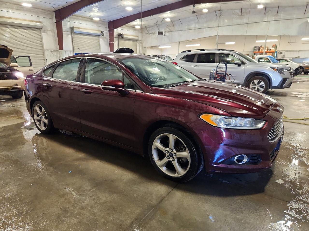 2013 Ford Fusion Se Maroon vin: 3FA6P0HR4DR227115