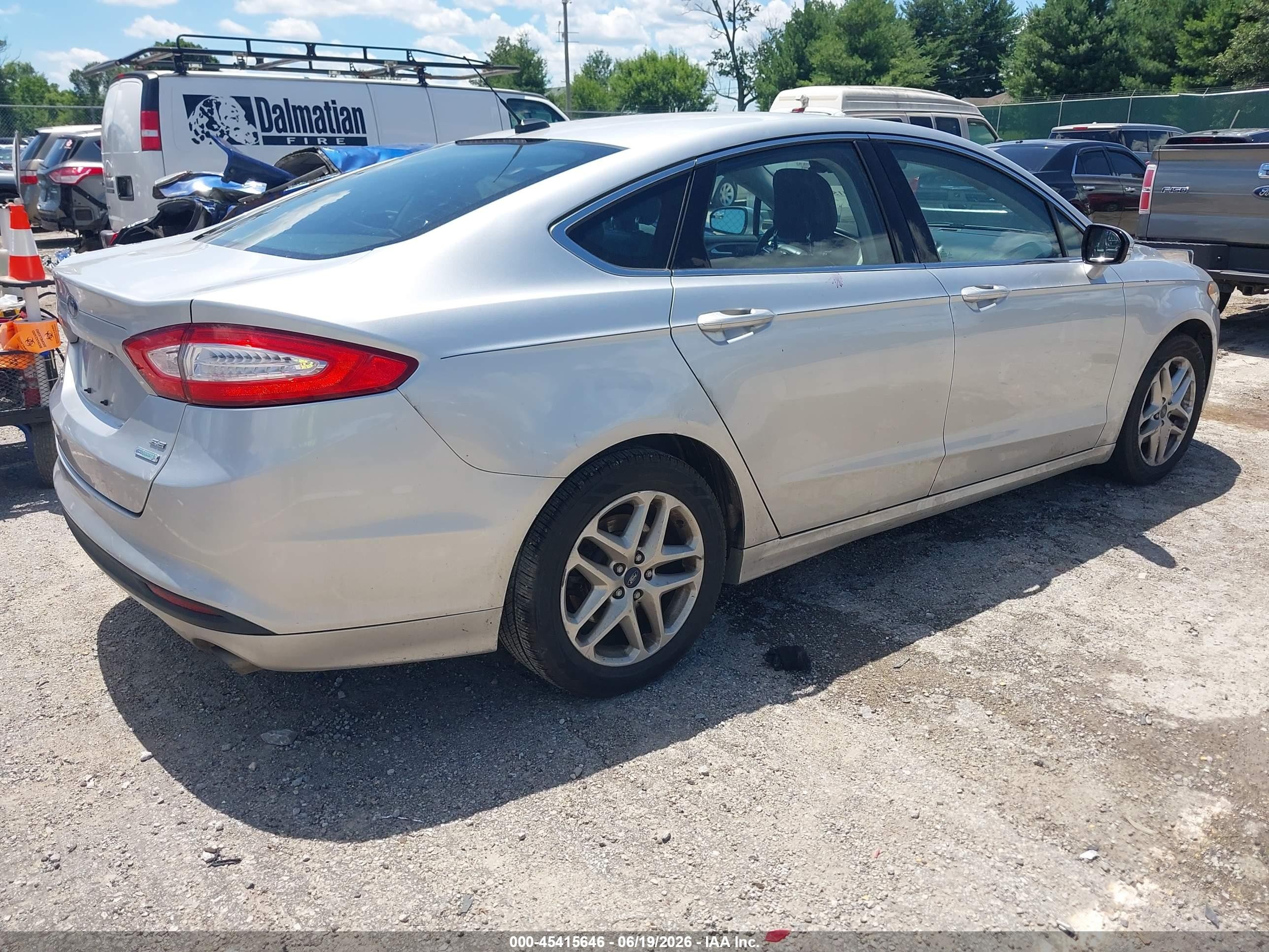 2013 Ford Fusion Se Silver vin: 3FA6P0HR4DR236042