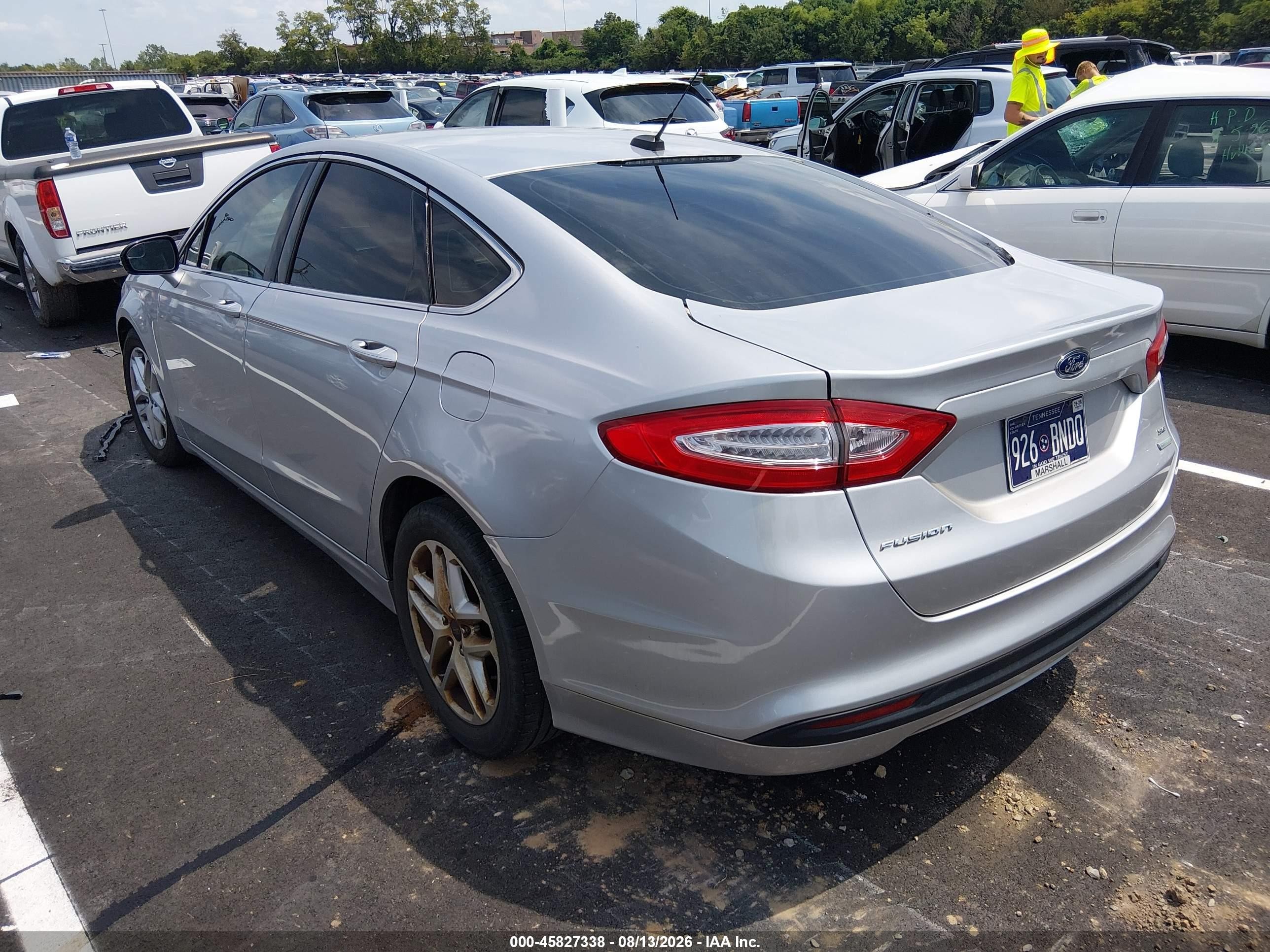 2013 Ford Fusion Se Серый vin: 3FA6P0HR4DR279652