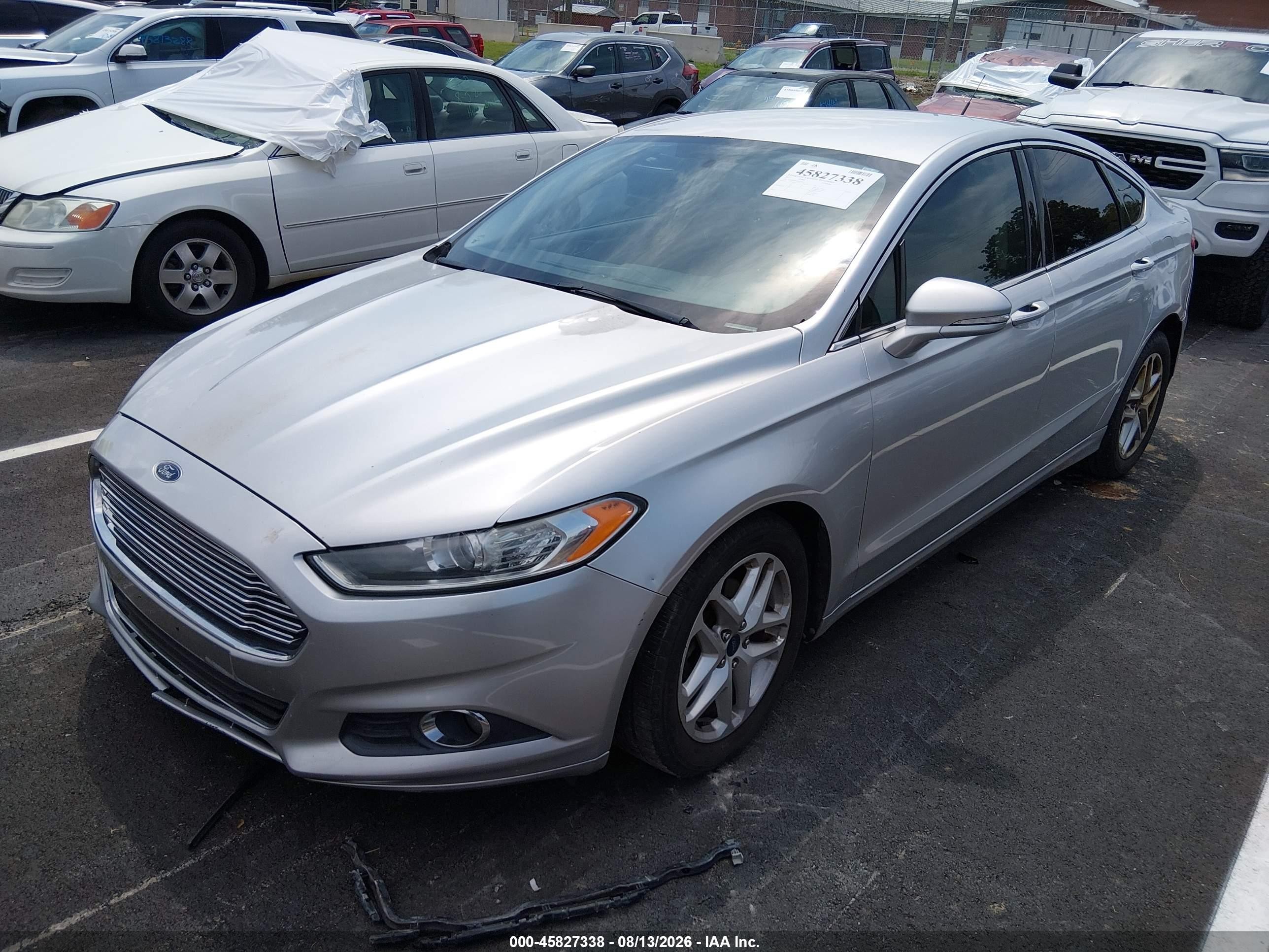 2013 Ford Fusion Se Серый vin: 3FA6P0HR4DR279652