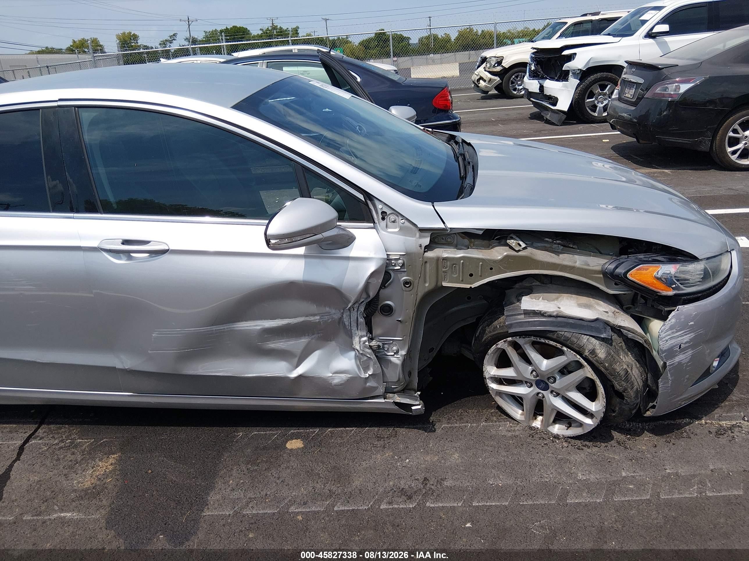2013 Ford Fusion Se Серый vin: 3FA6P0HR4DR279652