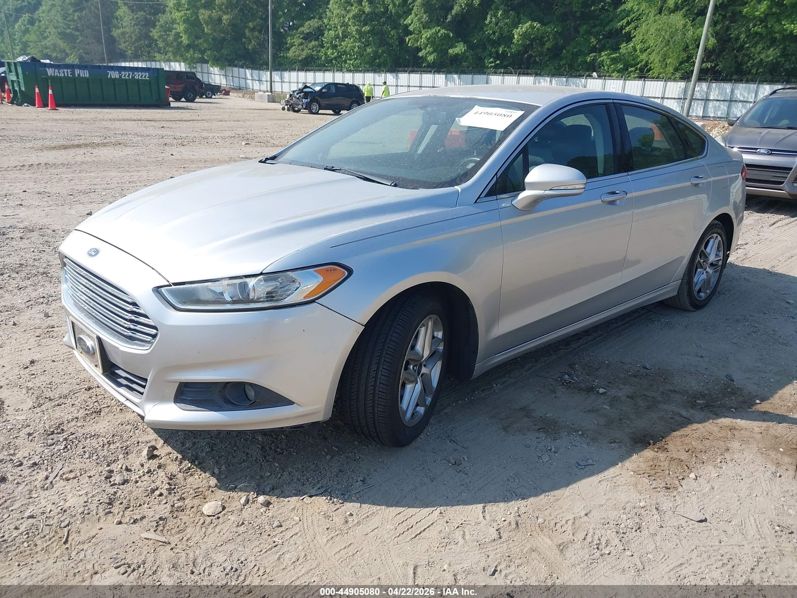 2013 Ford Fusion Se Silver vin: 3FA6P0HR4DR280574