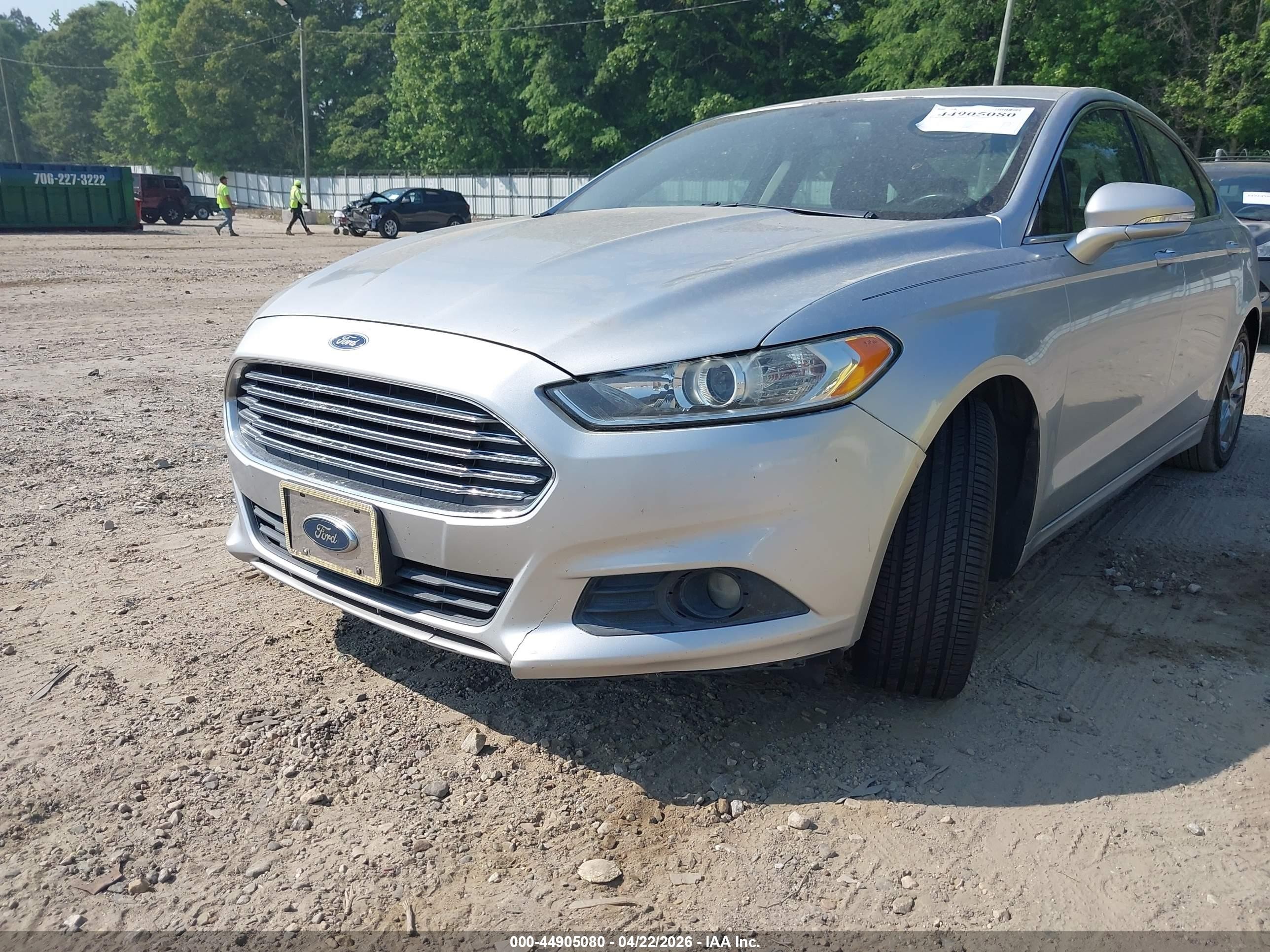 2013 Ford Fusion Se Silver vin: 3FA6P0HR4DR280574