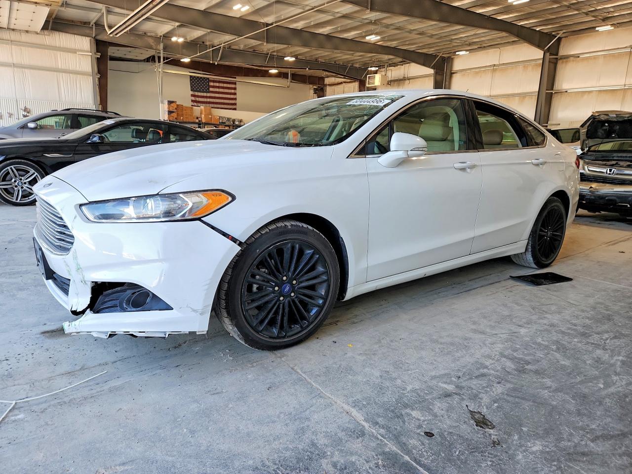 2013 Ford Fusion Se White vin: 3FA6P0HR4DR350624