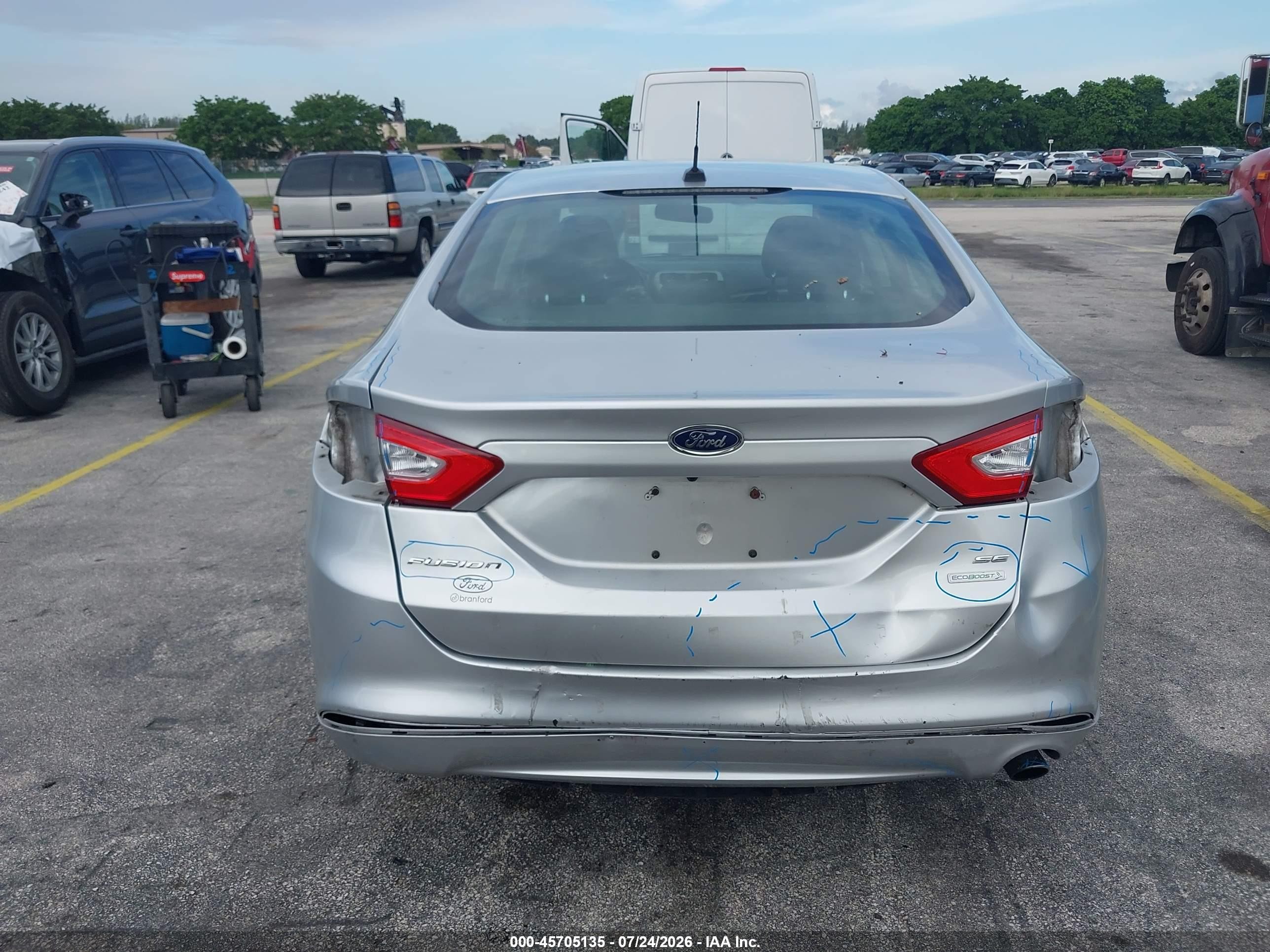 2013 Ford Fusion Se Silver vin: 3FA6P0HR4DR373451