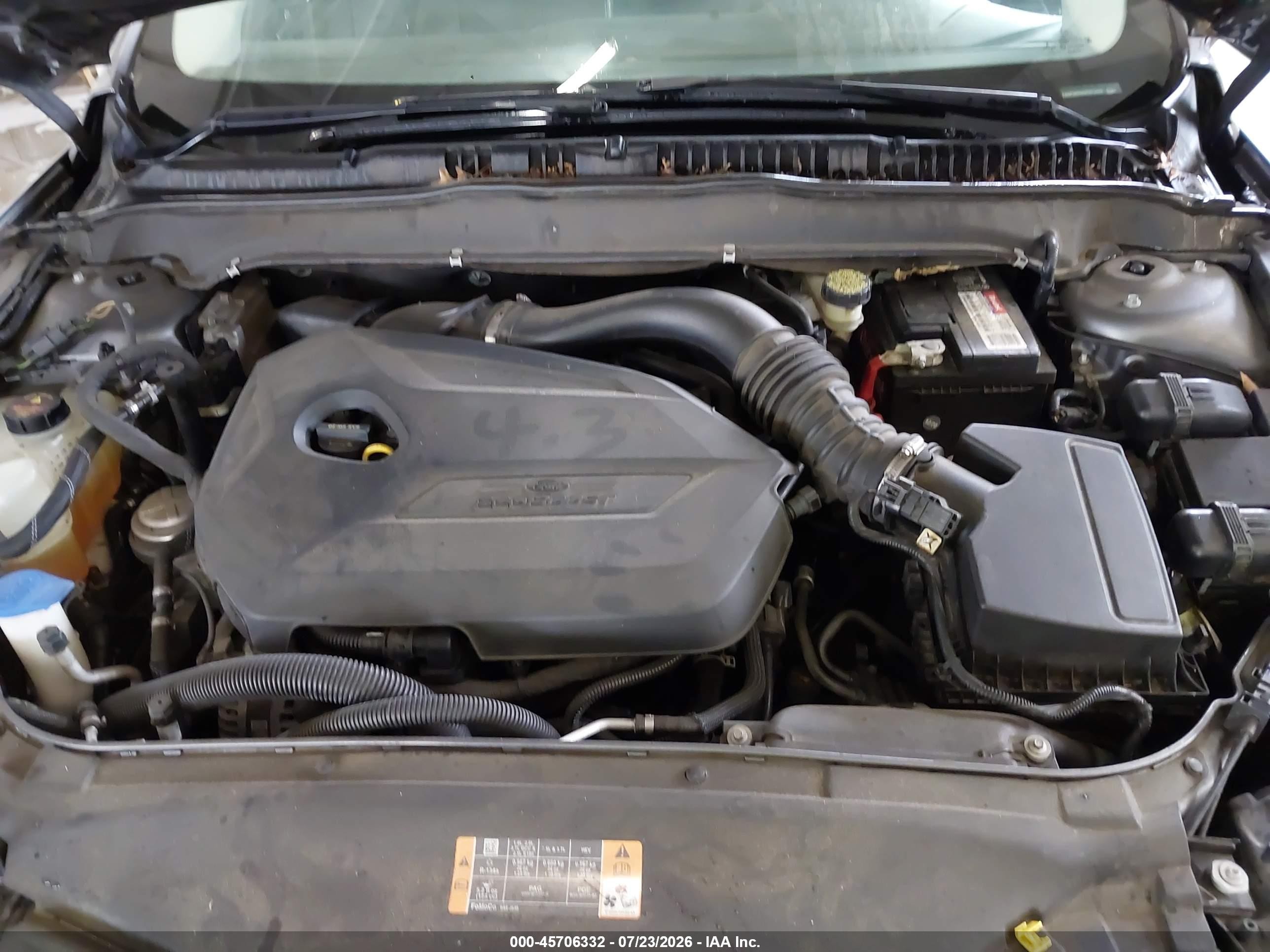 2013 Ford Fusion Se Gray vin: 3FA6P0HR4DR375328